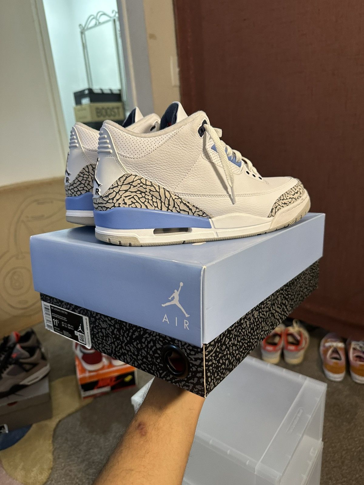 Jordan Brand Retro 3 UNC Size US 11.5 / EU 44-45 - 12 Thumbnail