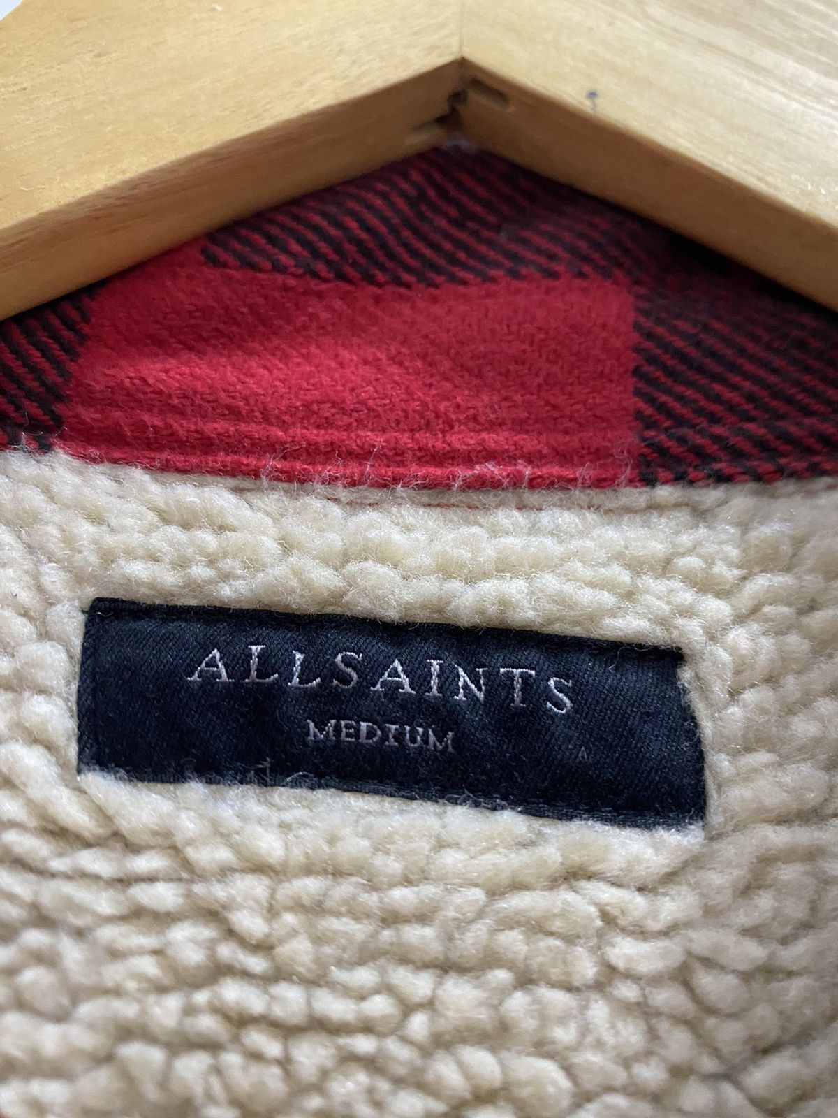 Allsaints ALL SAINTS CLAYPOOL CHECK SHERPA JACKET Size US M / EU 48-50 / 2 - 4 Thumbnail
