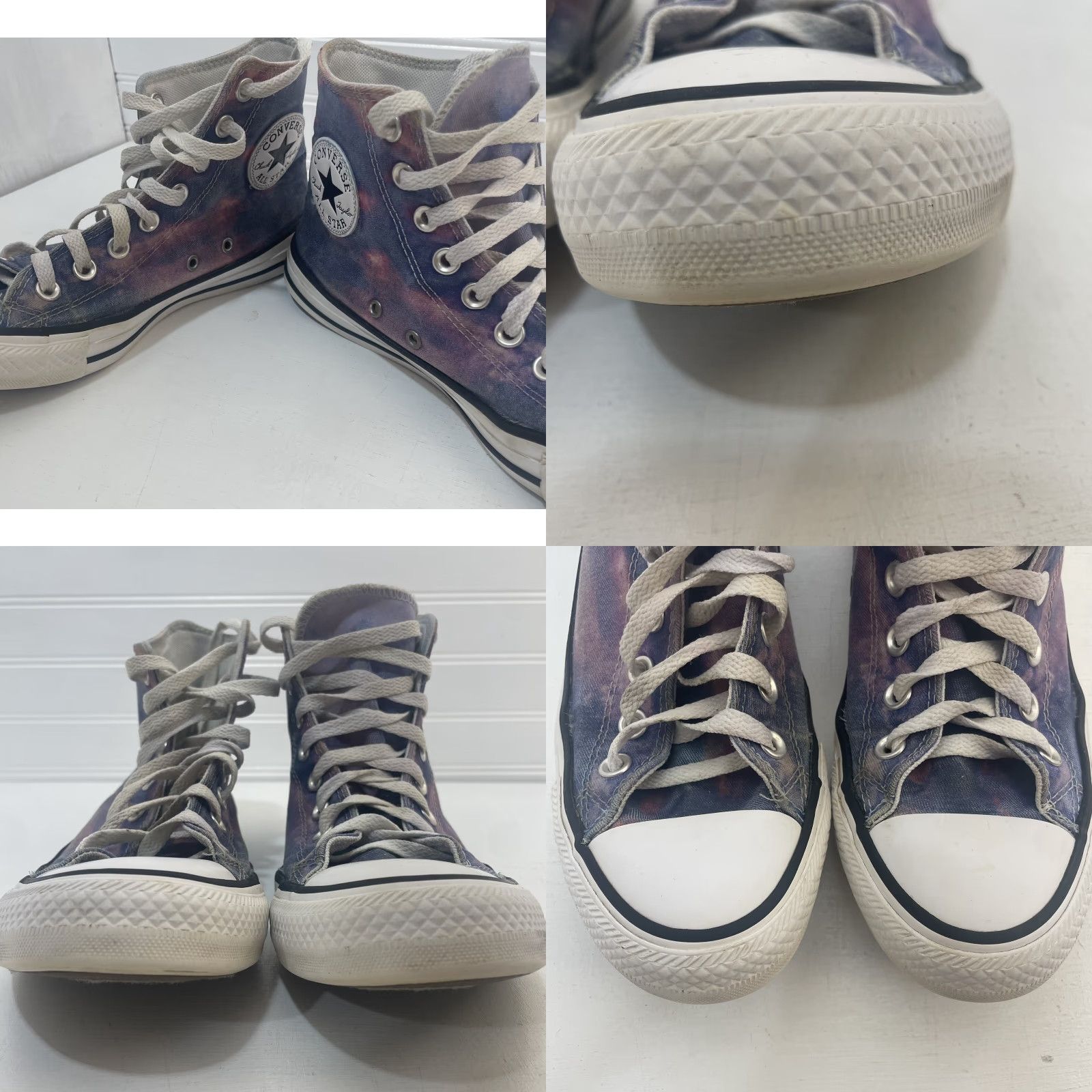 Converse VINTAGE Converse Chuck Taylor All Star Hi Sunset Tie Dye Women's 8.5 Purple VTG 569772F Size US 9 / IT 39 - 8 Thumbnail
