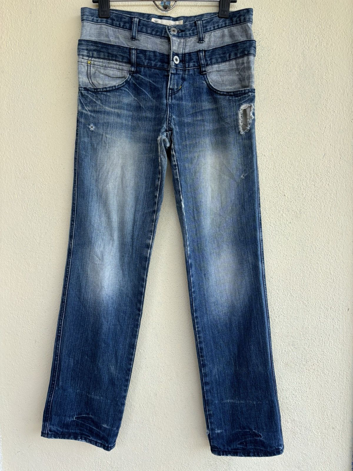 Japanese Brand WG Double Waist Jean Size 26" / US 2 / IT 38 - 1 Thumbnail