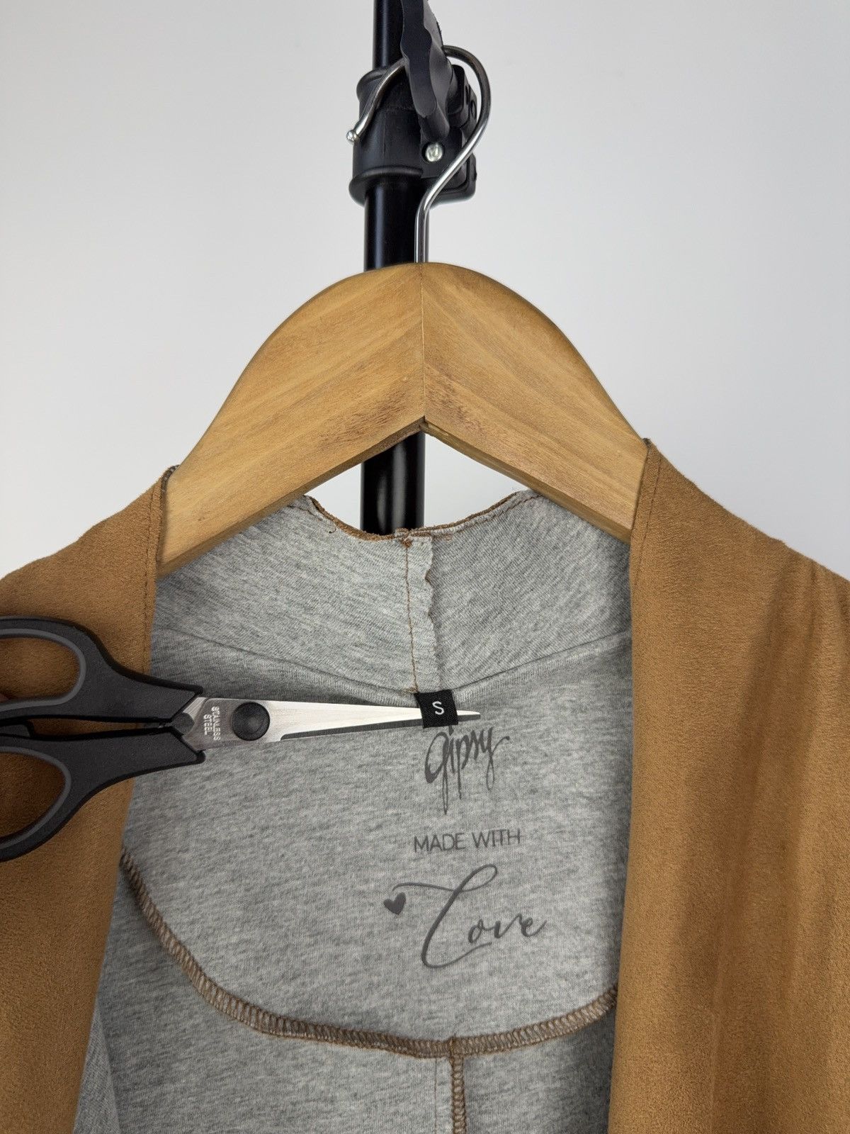 Designer × Japanese Brand × Vintage Gypsy Faux Suede Fringe Cardigan Coat – Tan Brown S Size S / US 4 / IT 40 - 4 Thumbnail