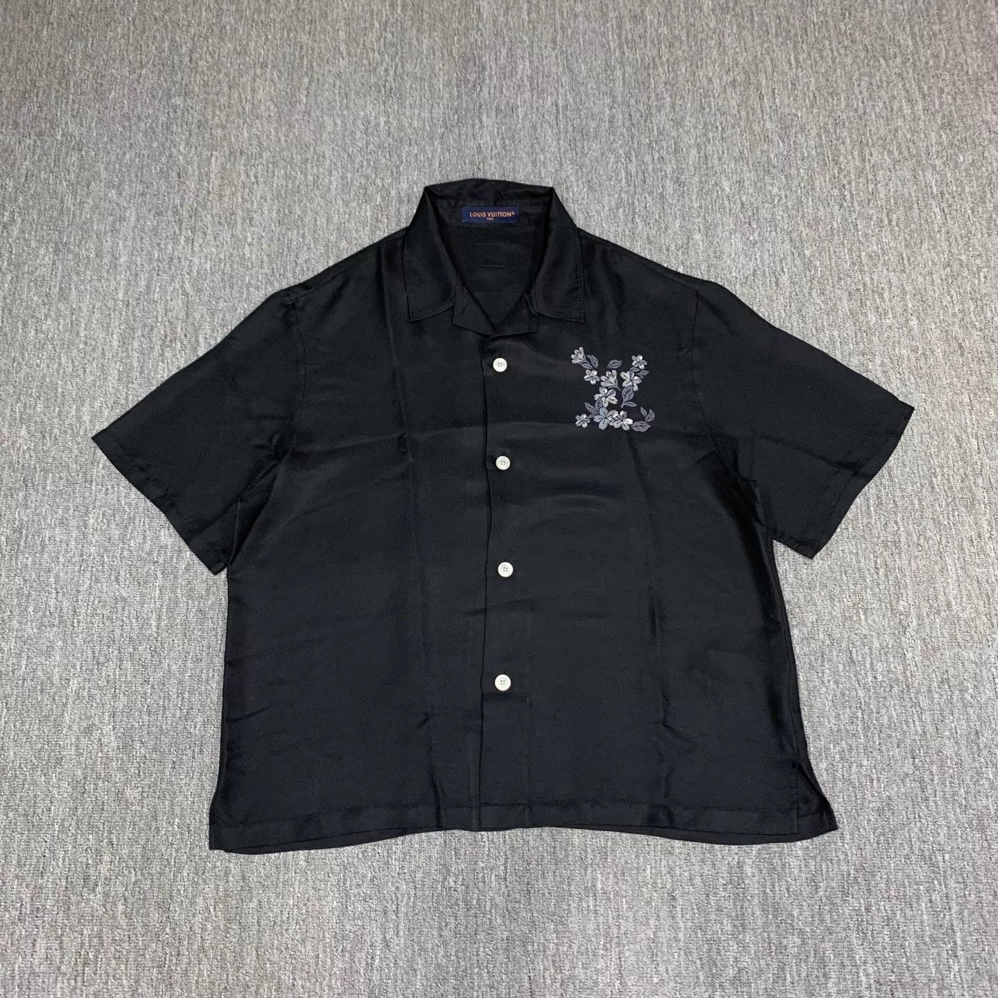 Louis Vuitton LV Silk Floral Satin Print SS Shirt XXL 98 New Size US XXL / EU 58 / 5 - 1 Thumbnail