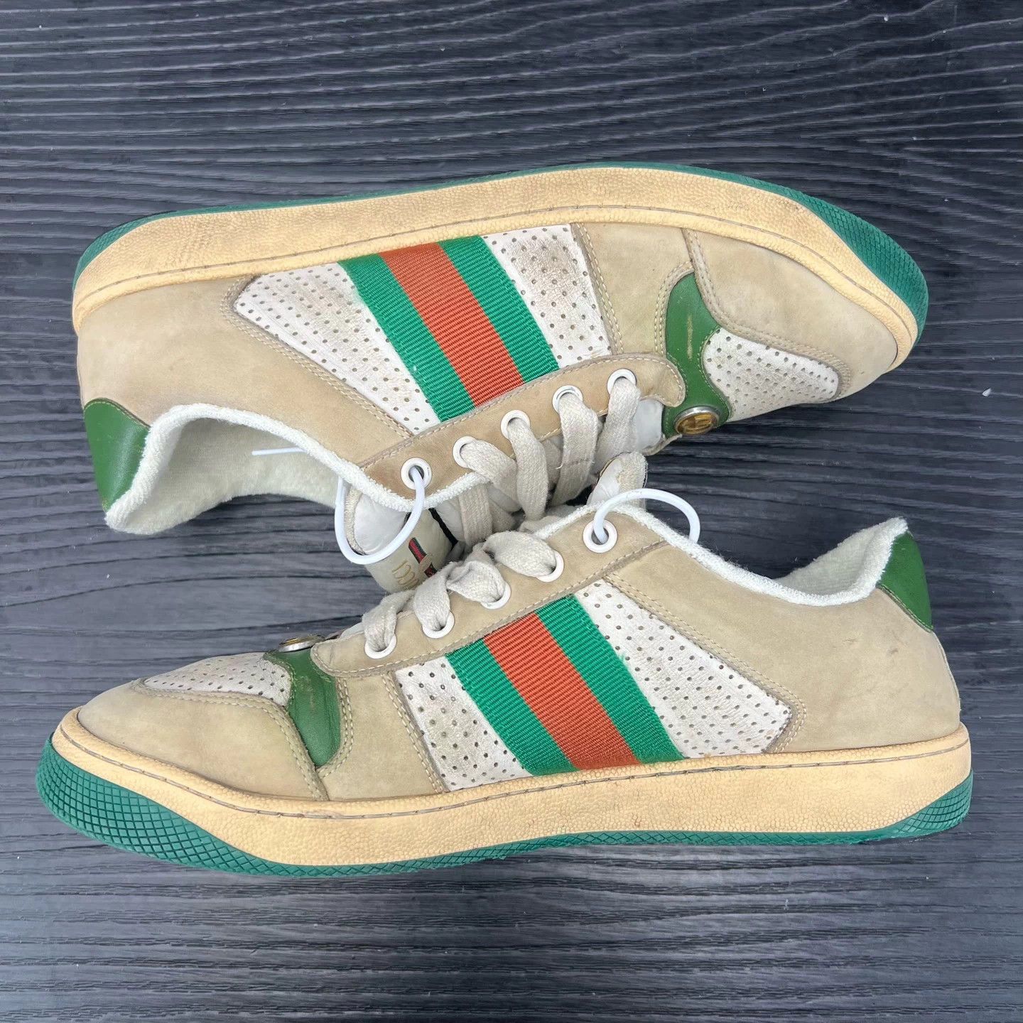 Gucci Gucci Dirty Sneakers Grey Green Sz 40 w/ Box Size US 7 / EU 40 - 3 Thumbnail