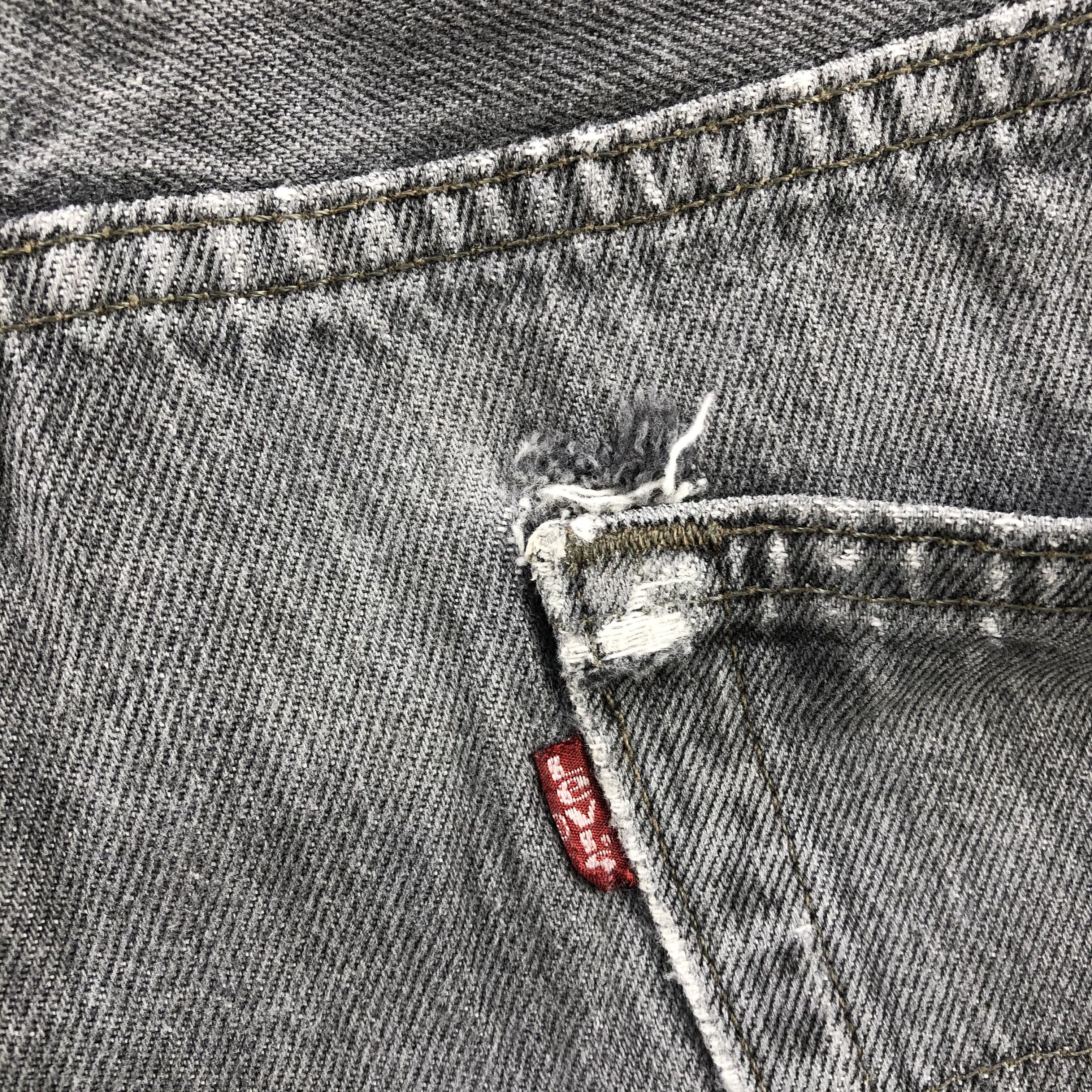 Levi's Vintage 90s Ash Gray Levis 501 Jeans-JM2338 Size US 40 / EU 56 - 19 Thumbnail