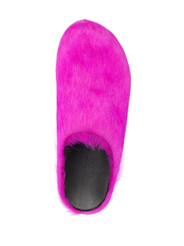 Marni Marni Fussbet Sabot Calf-Hair Slippers Size US 12 / IT 42 - 2 Thumbnail