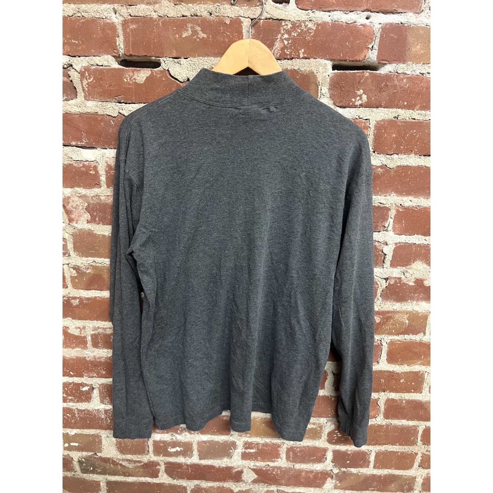 Vintage VINTAGE L.L. Bean Men Large L Gray 100% Cotton Turtleneck Long Sleeve Pullover Size US L / EU 52-54 / 3 - 2 Thumbnail