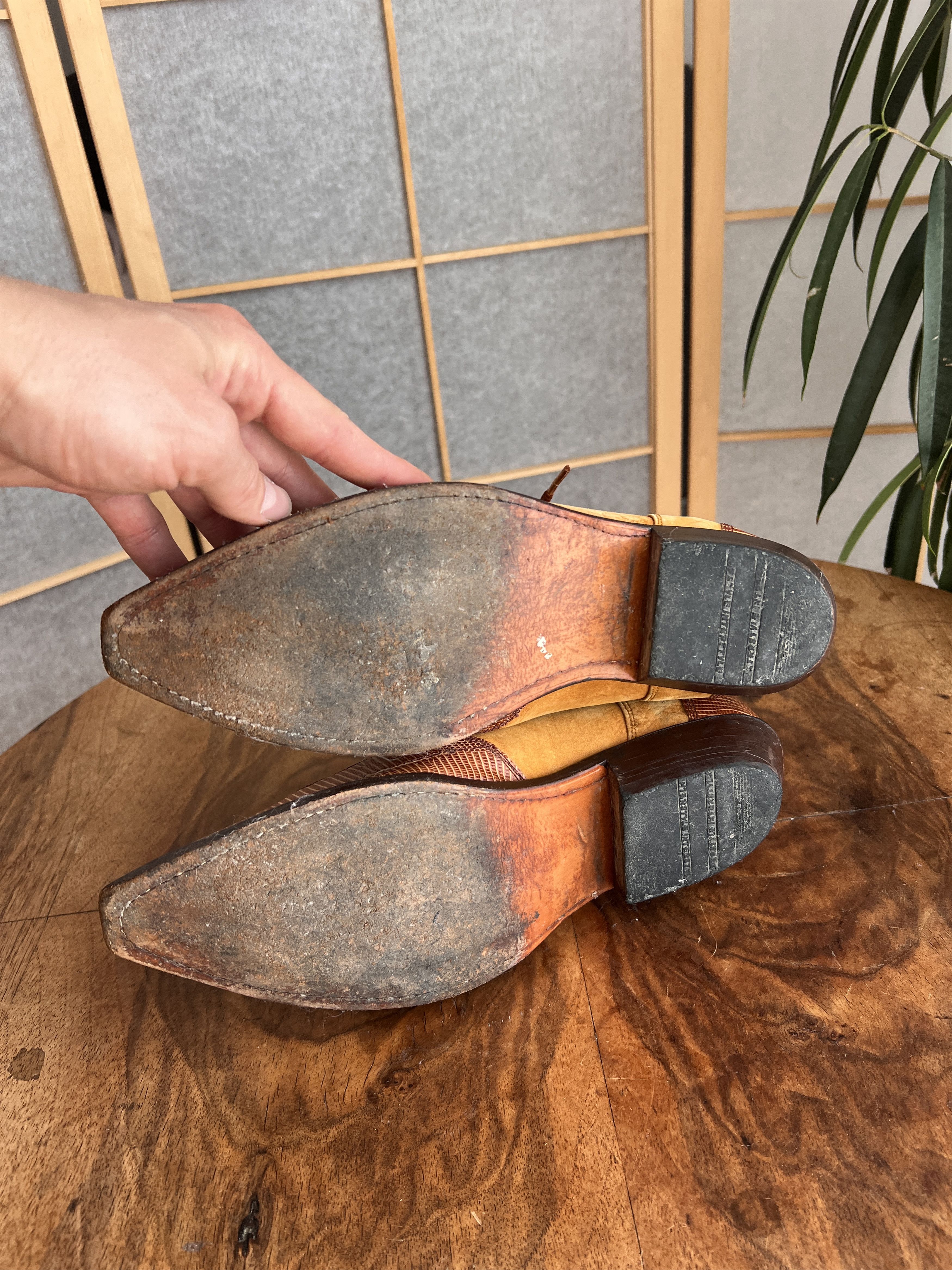 Vintage Vintage 2000s Cowboy western leather boots avant garde Size US 8.5 / EU 41-42 - 11 Thumbnail