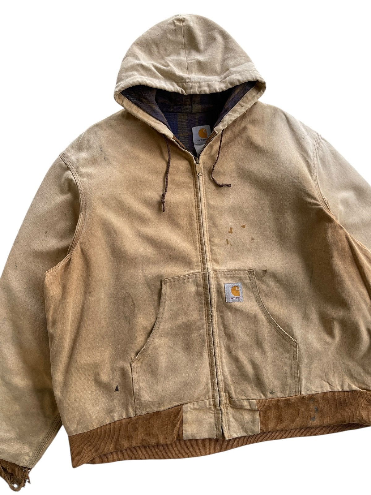 Carhartt Destroyed❗️Vintage 80s Carhartt Active Workwear Jacket Size US XXL / EU 58 / 5 - 10 Thumbnail