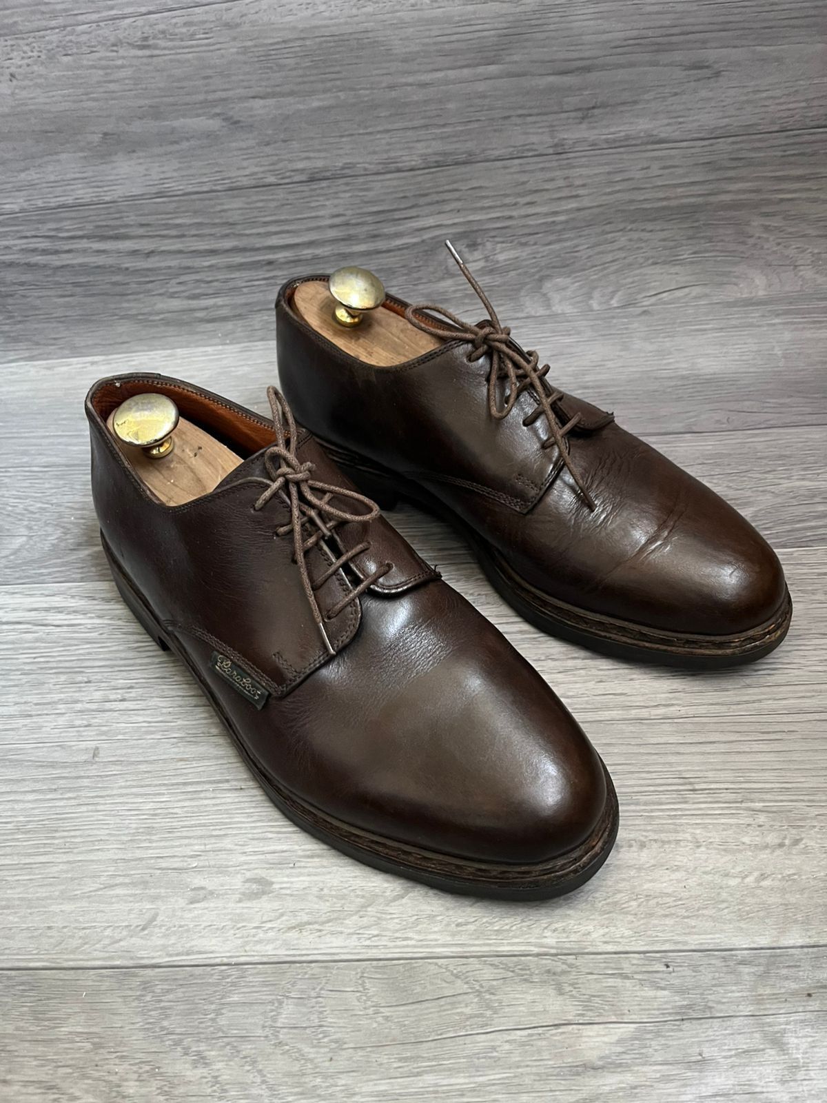 Paraboot Paraboot Arles Derby Brown Leather Shoes Sz 9.5 UK Size US 10.5 / EU 43-44 - 1 Thumbnail