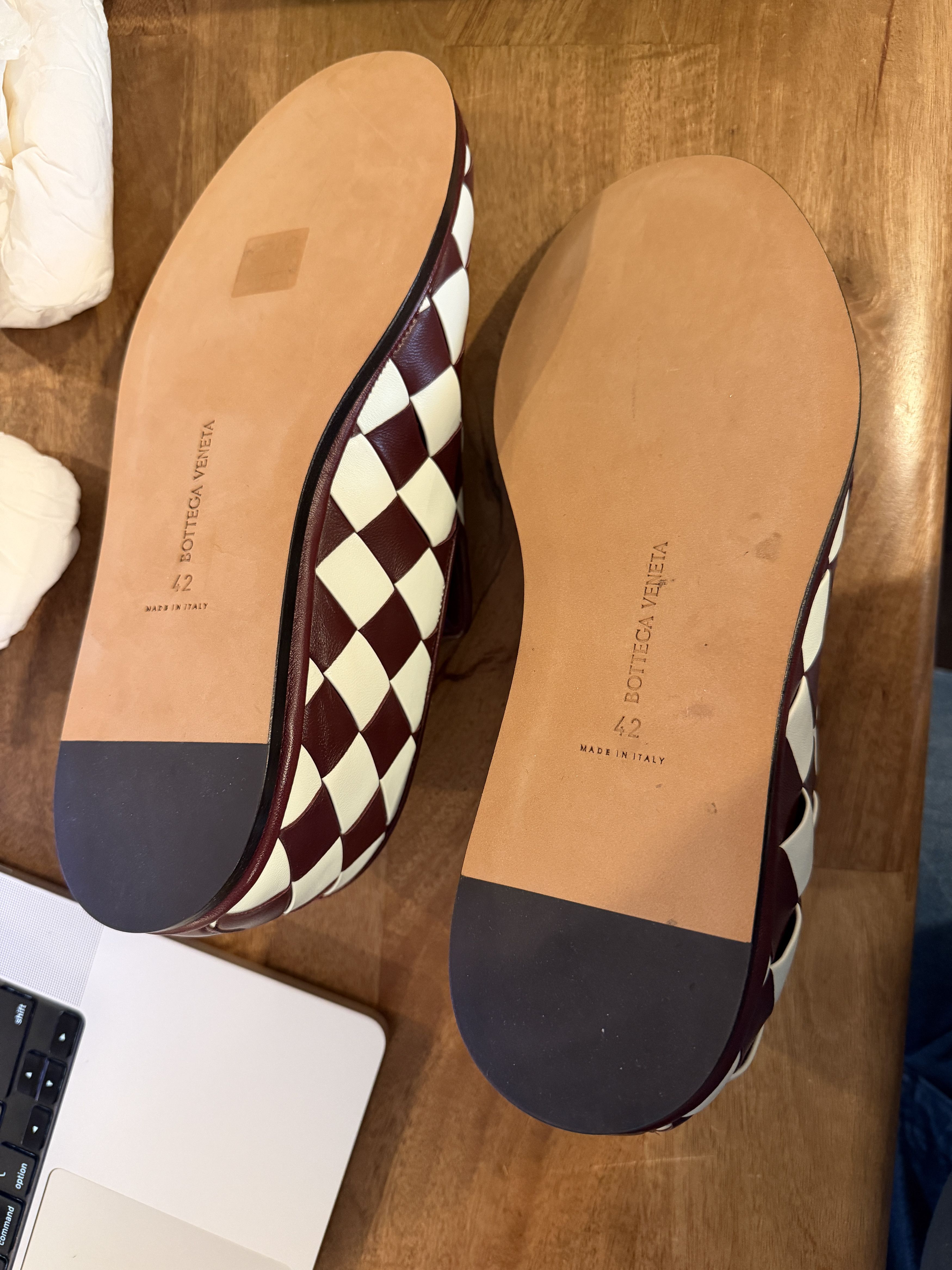 Bottega Veneta Bottega Veneta Sunday Slipper - Glacier/Barolo Size US 9 / EU 42 - 11 Thumbnail