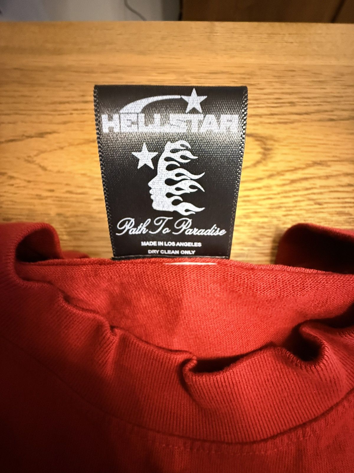 HELLSTAR Hellstar Jesus Emblem Tee Red size XL Size US XL / EU 56 / 4 - 5 Thumbnail