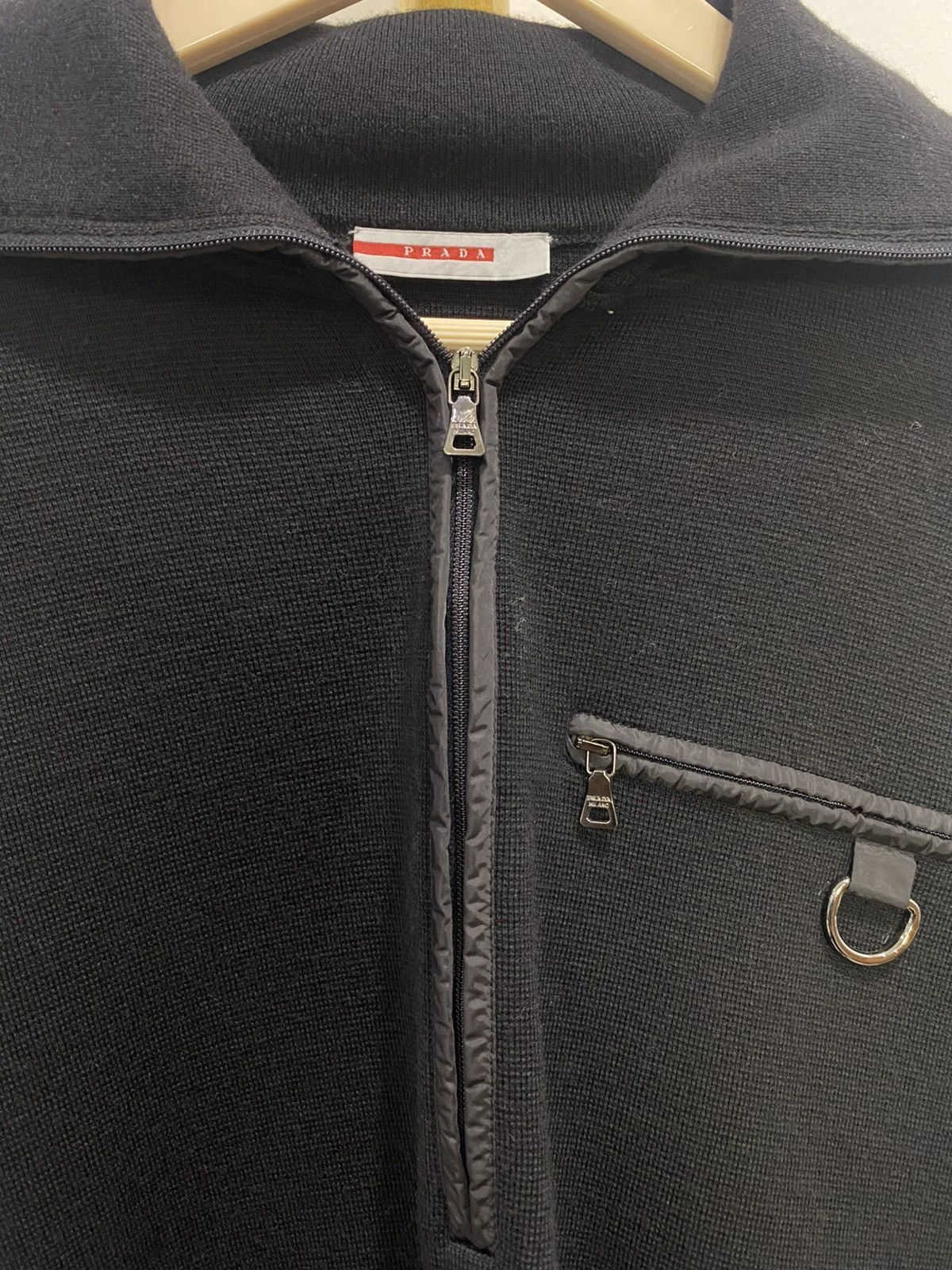 Prada VINTAGE Y2K PRADA SWEATER . PULL OVER . HALF ZIPPER Size US M / EU 48-50 / 2 - 6 Thumbnail