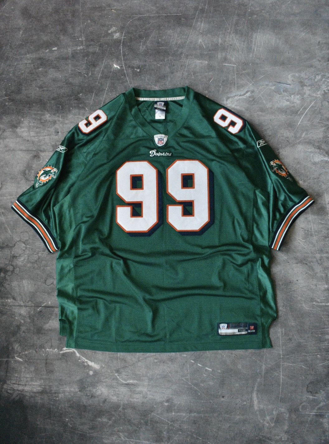 NFL Vintage Miami Dolphins Jason Taylor Reebok NFL Jersey (XXL) Size US XXL / EU 58 / 5 - 2 Thumbnail