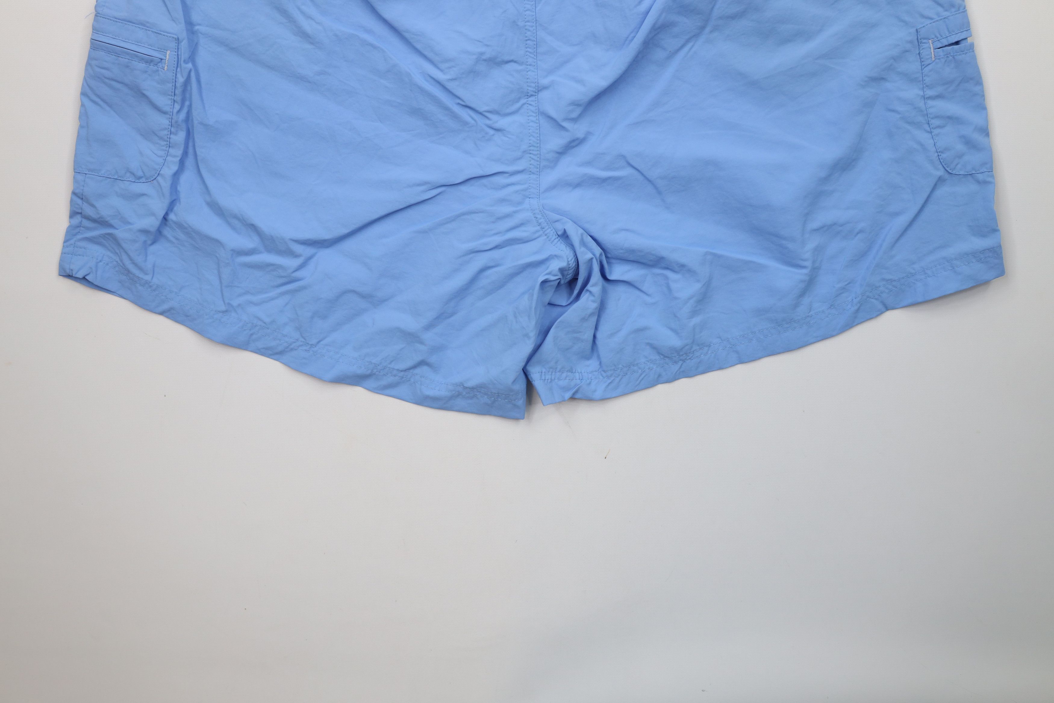 Columbia × Vintage Deadstock Vintage Y2K Columbia Cargo Shorts Light Blue Size 39" - 12 Thumbnail