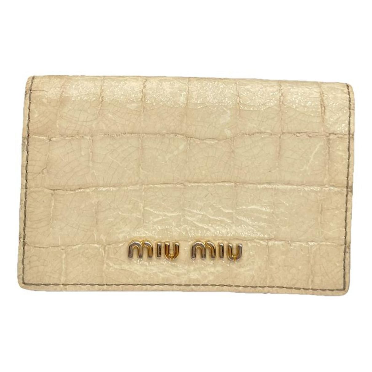 Miu Miu White Leather Purse Size ONE SIZE - 1 Thumbnail