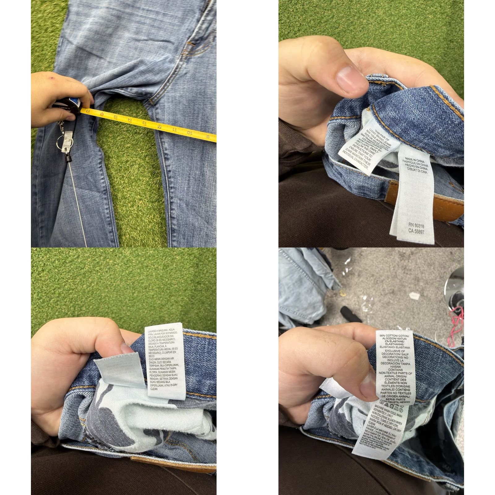 Lucky Brand Lucky Brand Jeans Mens 38X32 221 Original Straight USA Made White Oak Cone Blue Denim Regular 5-Pocket 38 Inseam Womens? Mens Size US 38 / EU 54 - 8 Thumbnail