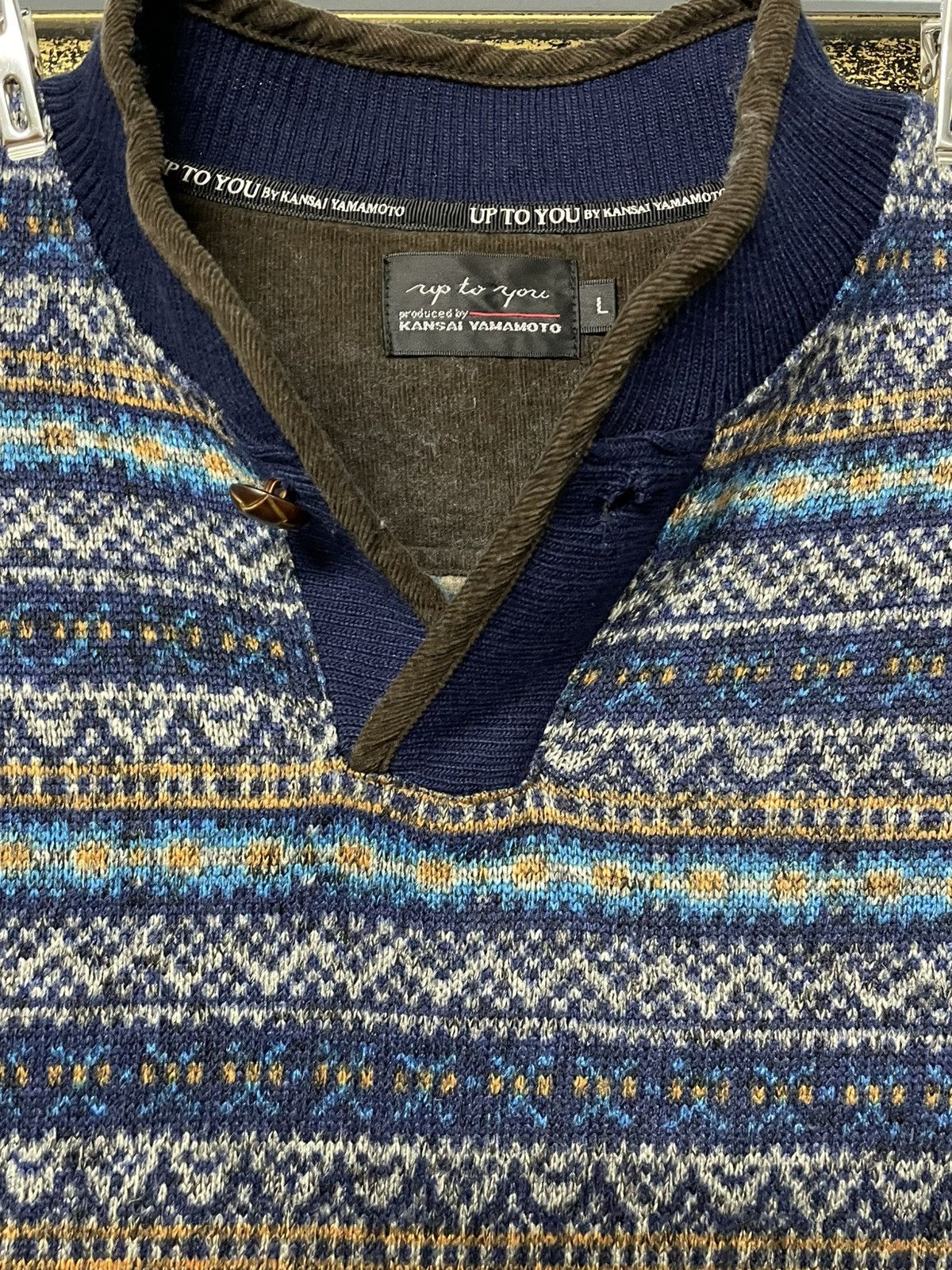 Kansai Yamamoto Vintage 90s Japan Designer Kansai Yamamoto Navajo Sweatshirt Size US M / EU 48-50 / 2 - 9 Thumbnail
