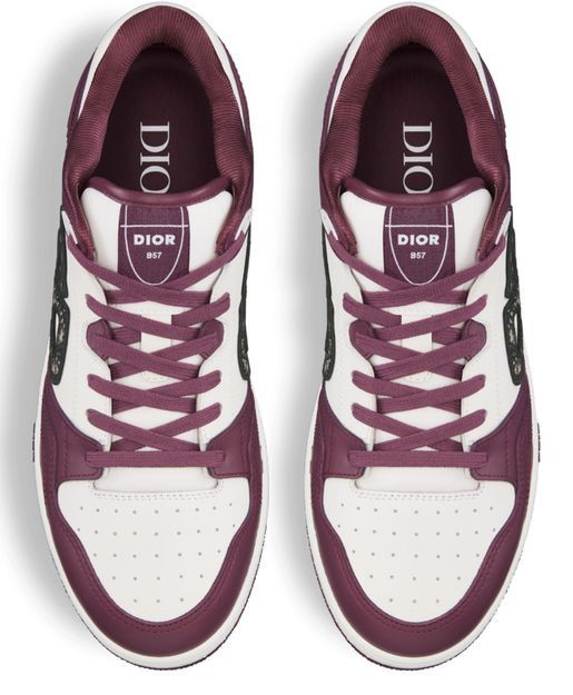 Dior o1w1db10625 Low-Top Sneakers in Bordeaux/White Size US 7 / EU 40 - 5 Thumbnail