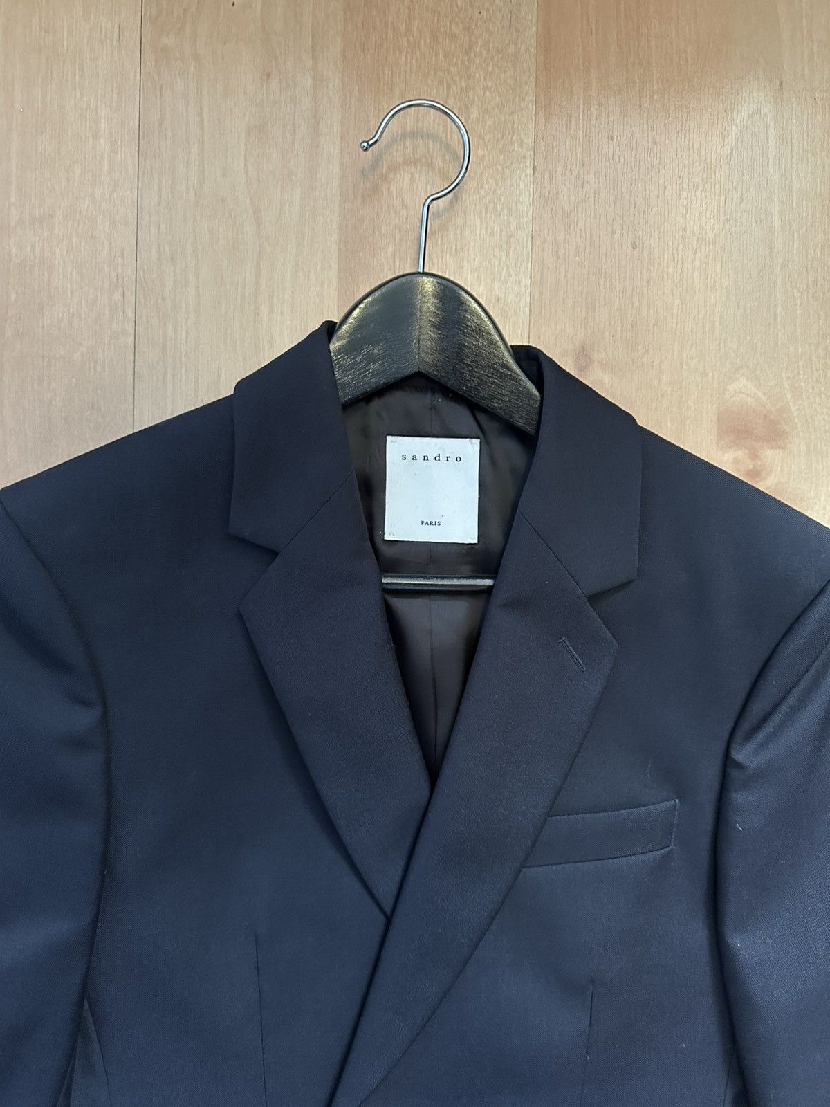 Sandro Sandro black blazer jacket Size 46R - 3 Thumbnail