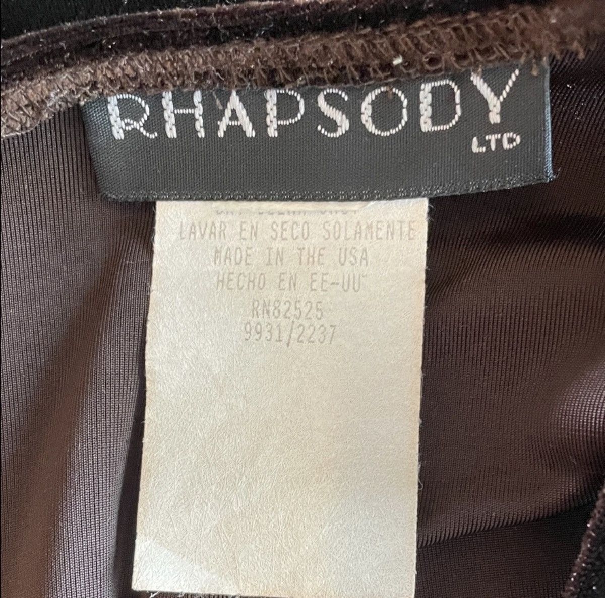 Other Rhapsody vintage brown dress Size S / US 4 / IT 40 - 4 Thumbnail