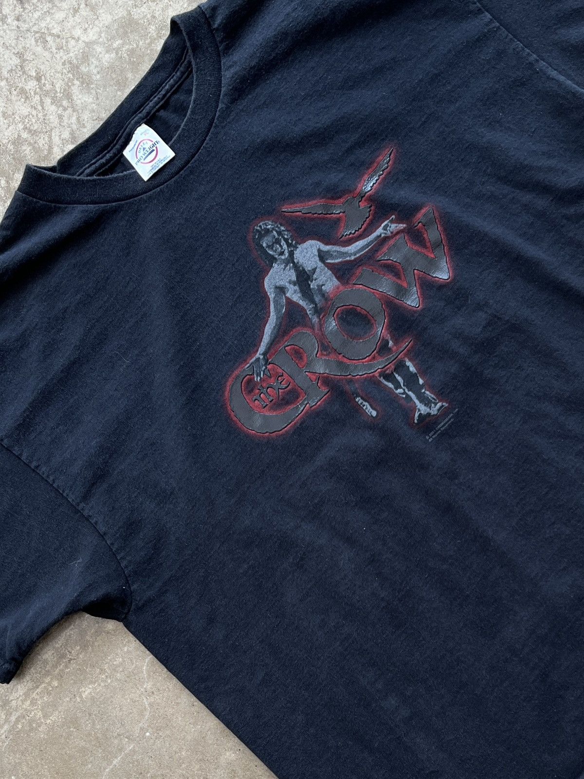 Vintage Vintage 2001 Y2K The Crow Movie Promo Textured Tee XL Size US XL / EU 56 / 4 - 1 Thumbnail
