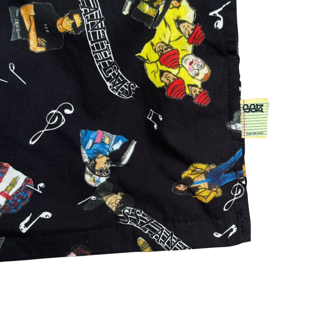 Beams Japan RARE Beams SSZ S/S21 Boxy AOP Answer Shirt Jacket in Black Size US XL / EU 56 / 4 - 6 Thumbnail