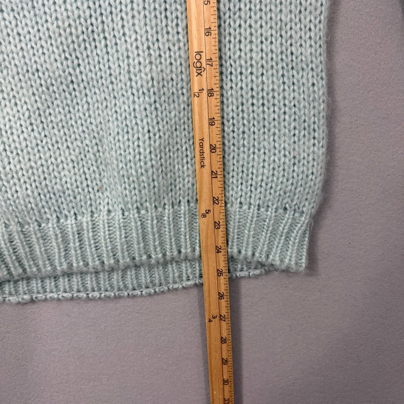 Vintage Vintage Chaus Sport Sweater Women's Small Teal Cable Knit Size S / US 4 / IT 40 - 8 Thumbnail