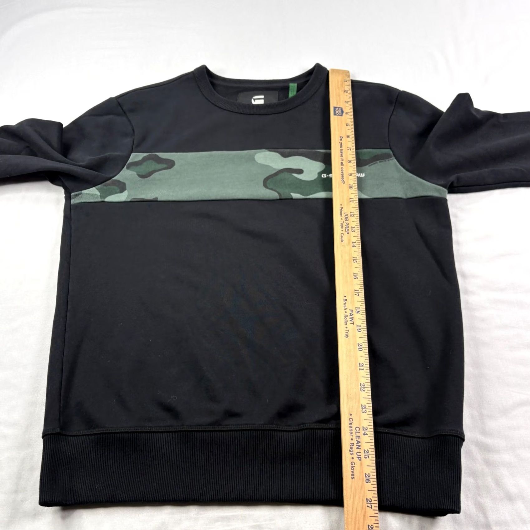 Vintage G Star Raw Sweatshirt Mens Large Black Core Camo Block Crew Neck Pullover Size US L / EU 52-54 / 3 - 5 Thumbnail