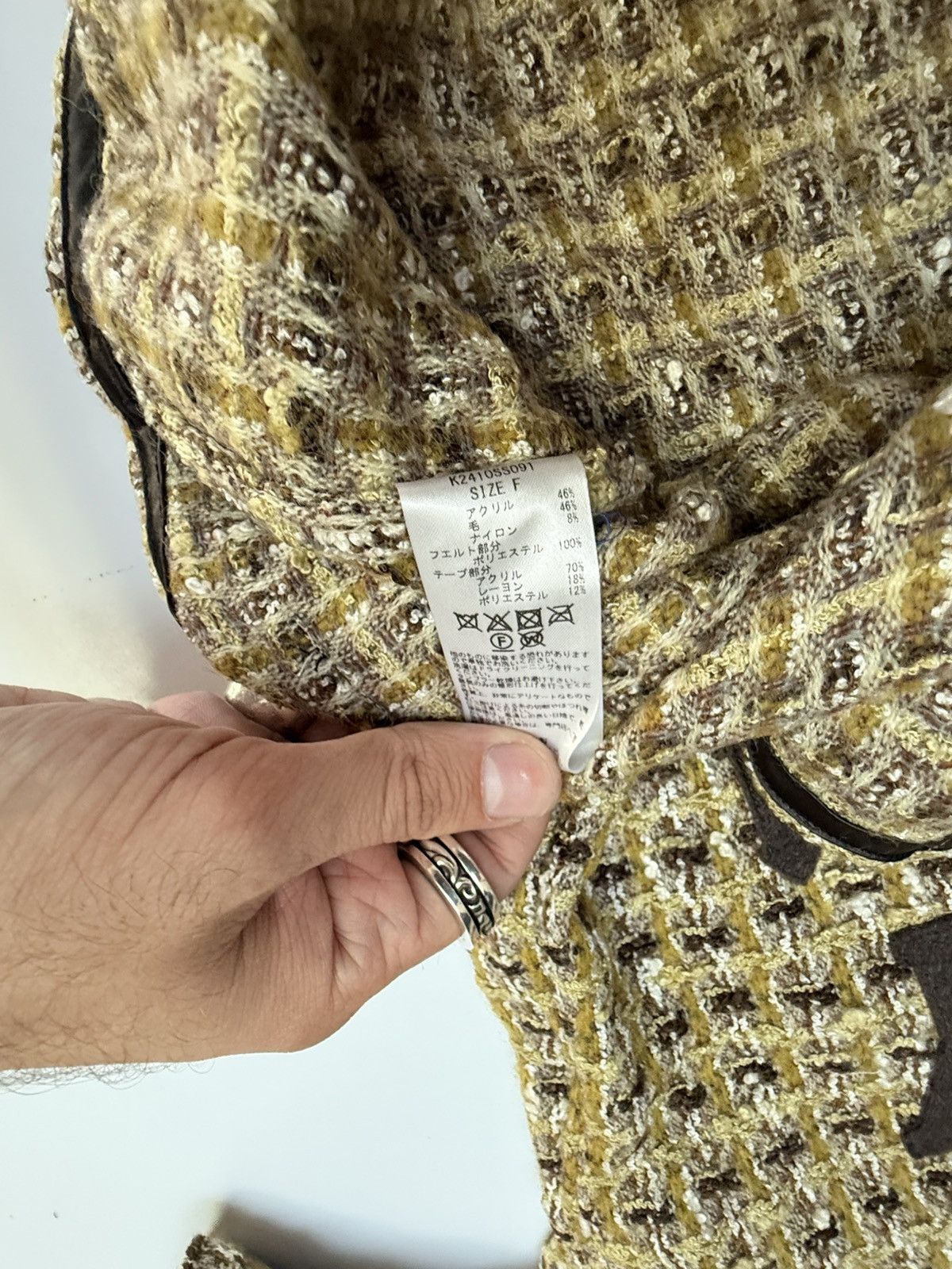 Kapital Kountry Great Kountry Appliquéd Embroidered Tweed Shirt Size US L / EU 52-54 / 3 - 7 Thumbnail