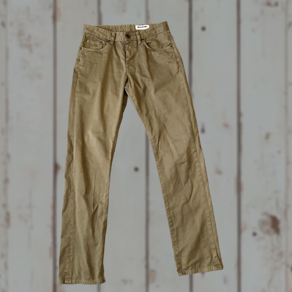 Vintage Grown & Sewn Pants Mens 30 Brown Slim Straight Button Fly 30x34 USA Chino Casual Modern Mens Size US 30 / EU 46 - 1 Thumbnail