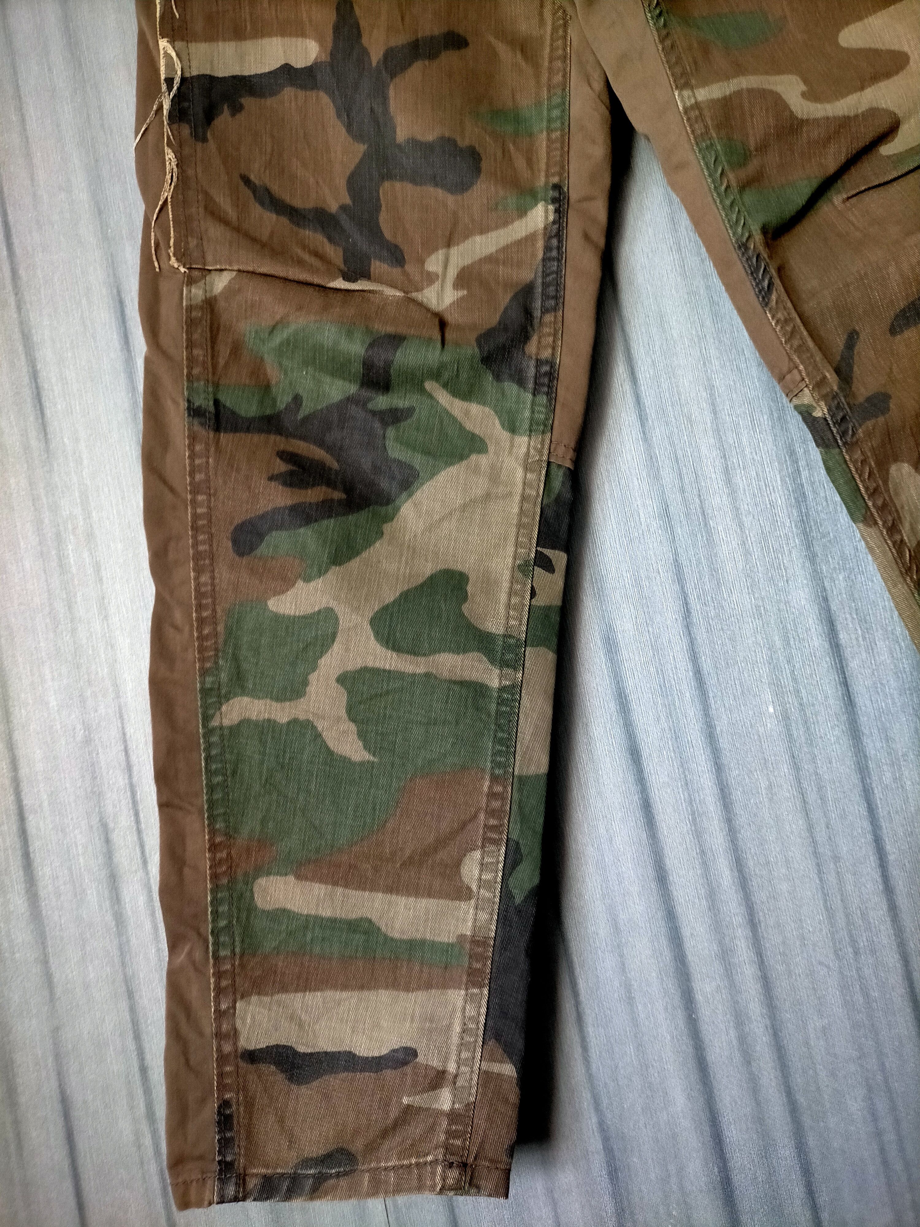 Final Home ⚡Rare Final Home Camo Patchwork Trouser Pants Size US 29 - 19 Thumbnail