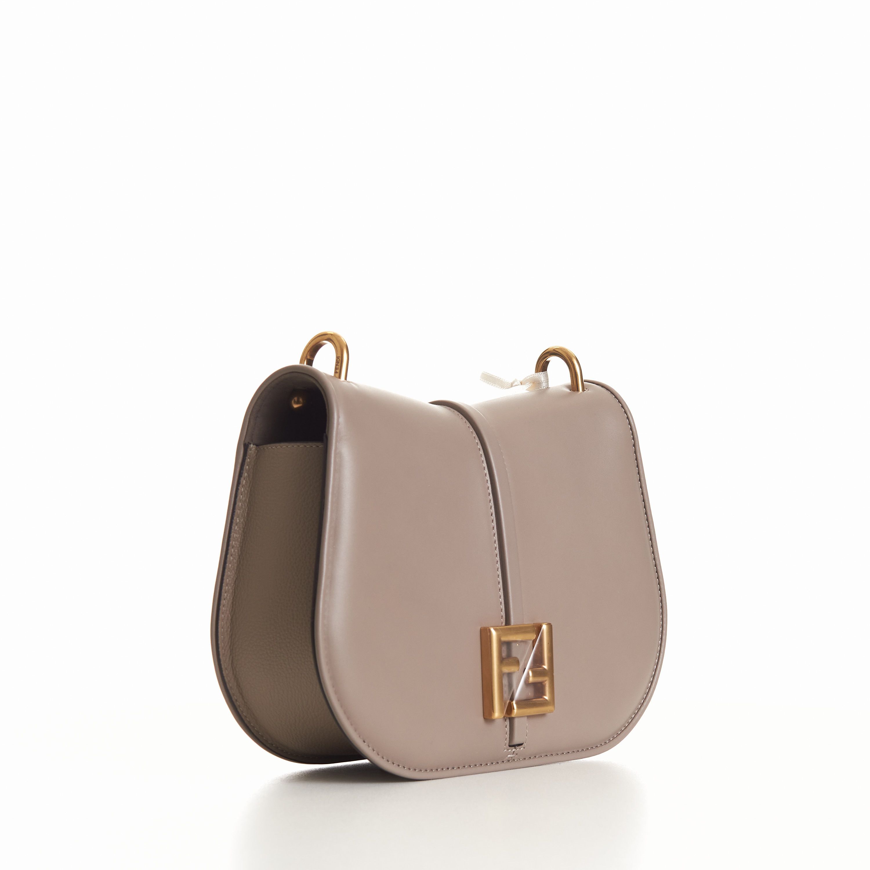 Fendi C’mon Medium Dove-Gray Smooth Full-grain Leather Bag Size ONE SIZE - 10 Thumbnail