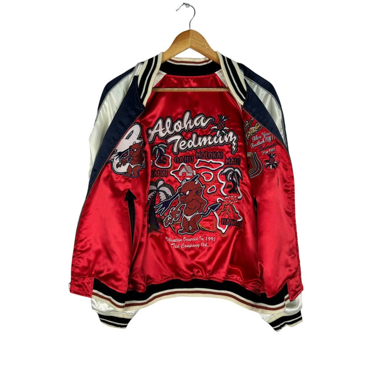 Tedman × Vintage ❄️TED COMPANY ALOHA HAWAII REVERSIBLE SUKAJAN JACKET Size US M / EU 48-50 / 2 - 11 Thumbnail