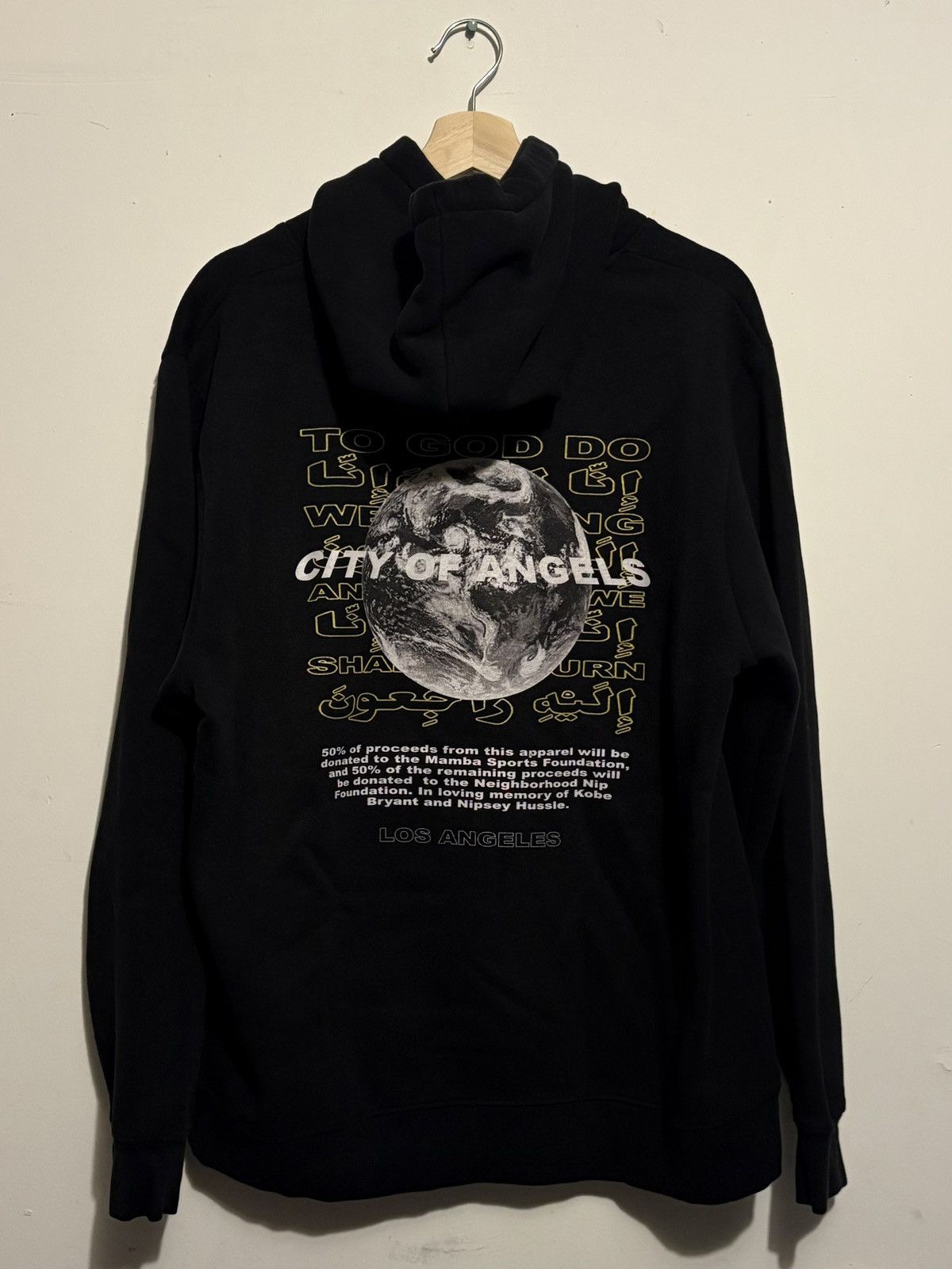 Vintage Spraystars Intl. RIP Nipsey Kobe City Of Angels LA Hoodie Size US M / EU 48-50 / 2 - 1 Thumbnail