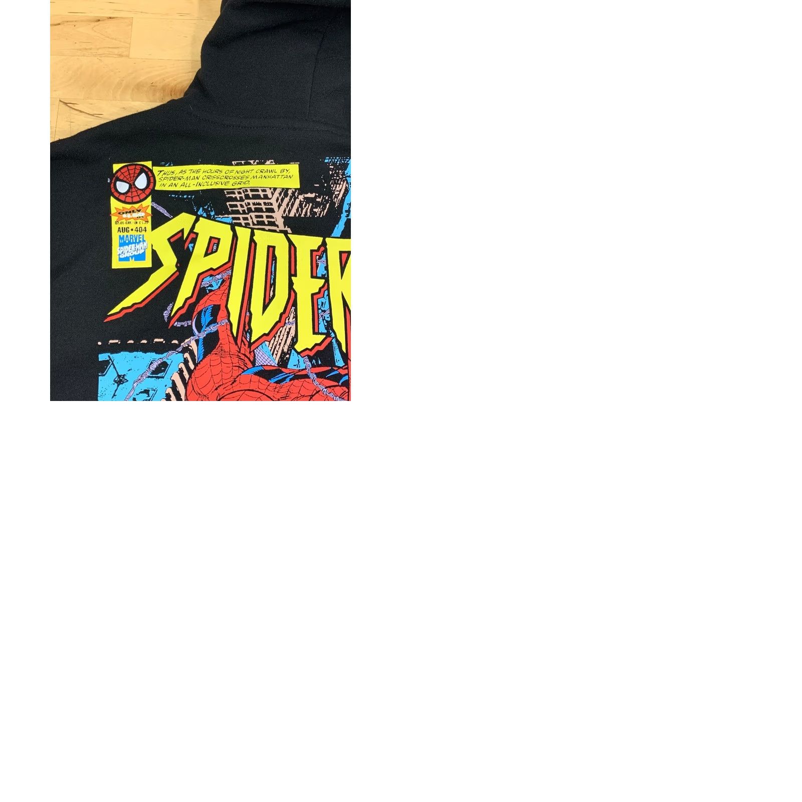 Vintage Marvel Spider Man Hoodie Jacket Men M Black Hooded Full Zip 13375 Size US M / EU 48-50 / 2 - 9 Thumbnail