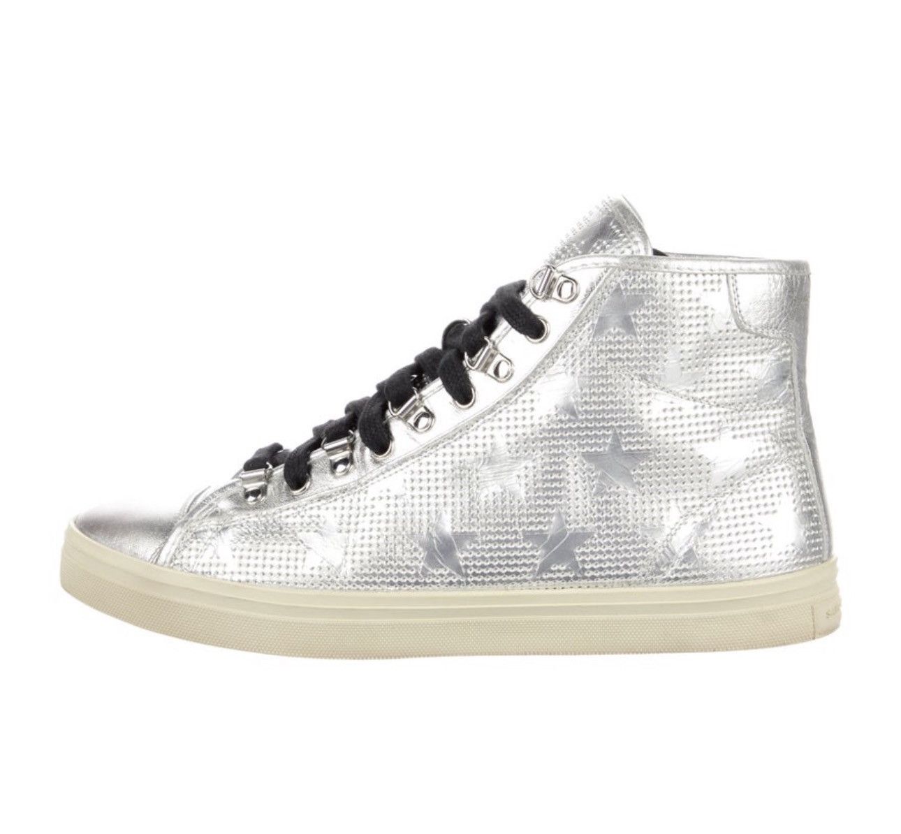 Saint Laurent Paris Saint Laurent Metallic Star Rivington Sneakers Size US 10 / EU 43 - 12 Thumbnail