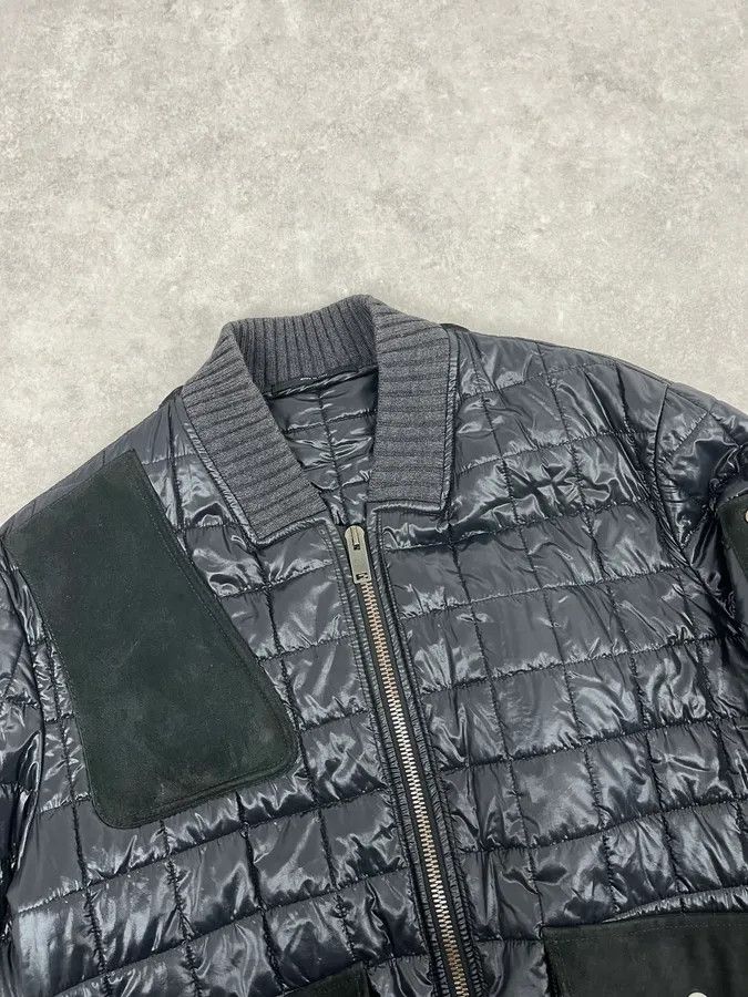 Gucci 2000s Gucci Black Hybrid Leather Puffer Quilted Jacket Size US M / EU 48-50 / 2 - 5 Thumbnail