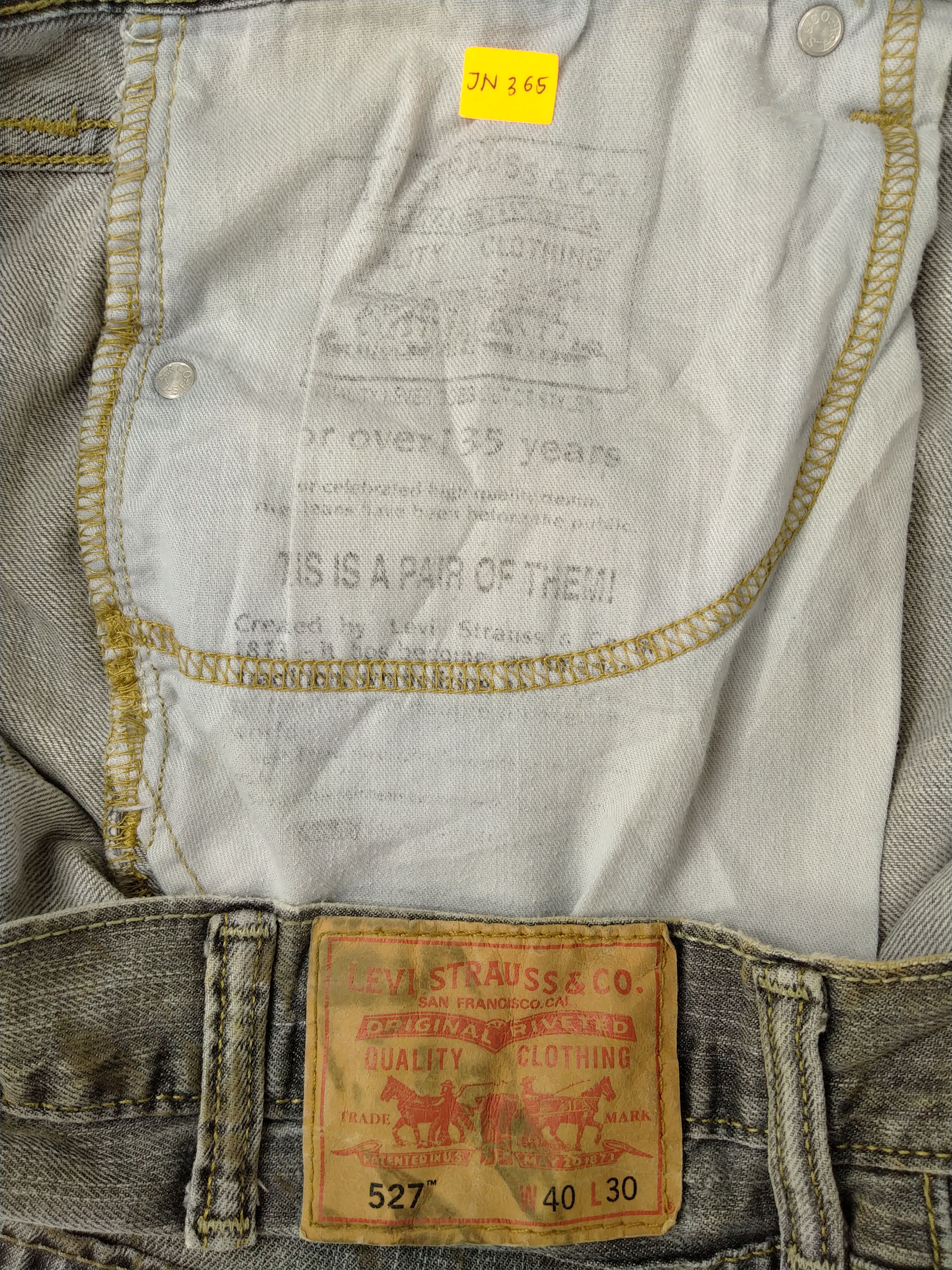 Levi's Grey Vintage Levi's 527 Flare Denim 40 x 29.5 -JN365 Size US 40 / EU 56 - 10 Thumbnail