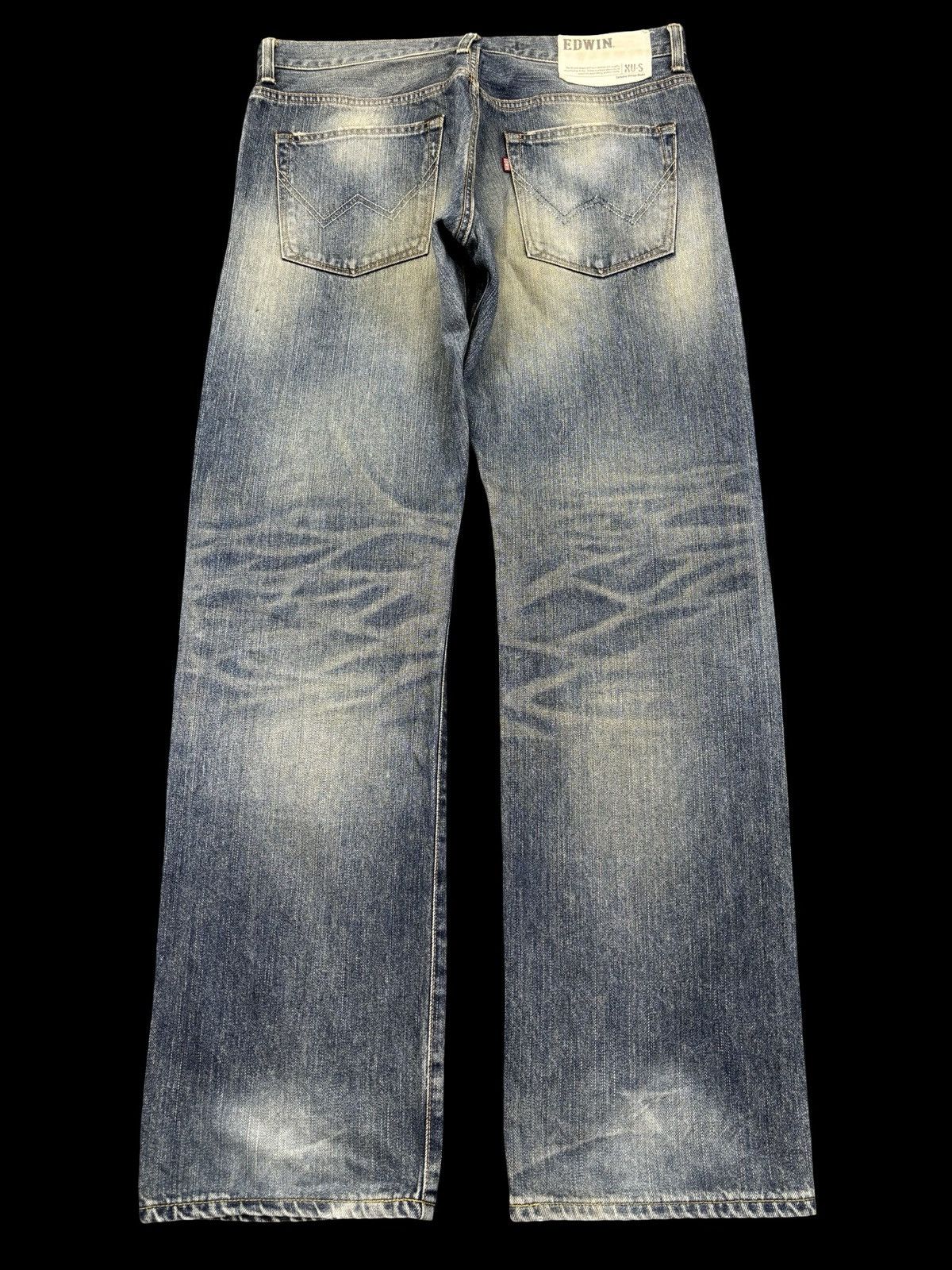 Edwin 💥Wide💥Sick Edwin 451 Mud Wash Raw Fades Denim F954 Size US 35 - 2 Thumbnail