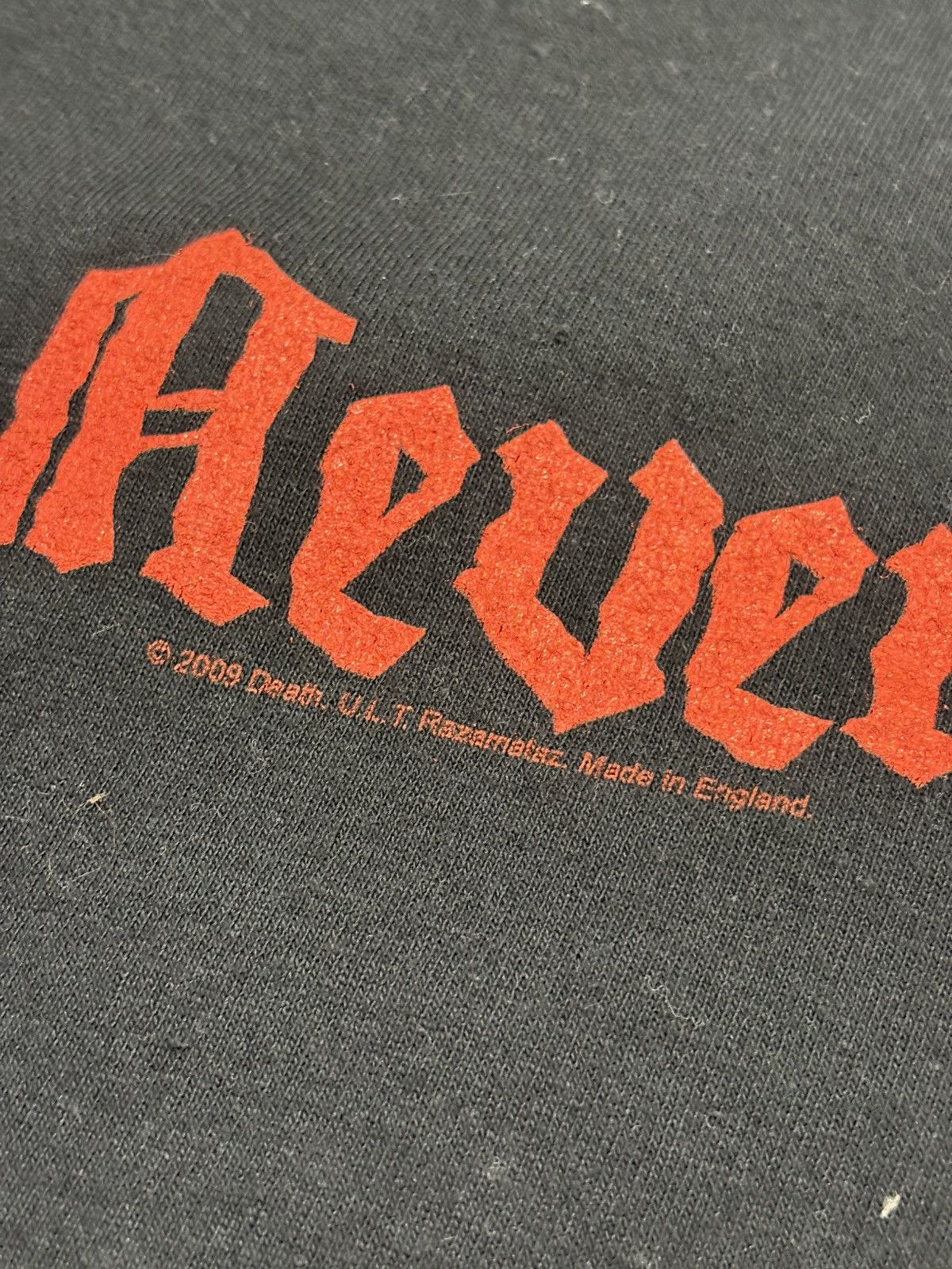 Band Tees Vintage Death 2009 Made in England Life Will Never Last Tee Size US M / EU 48-50 / 2 - 5 Thumbnail