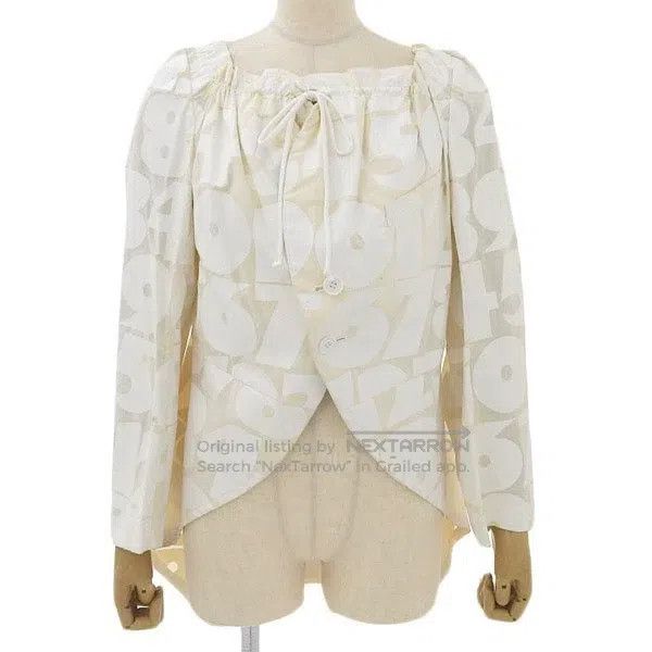 Comme des Garcons Comme Des Garcons White Retro Digital Design Jacket Size S / US 4 / IT 40 - 1 Thumbnail