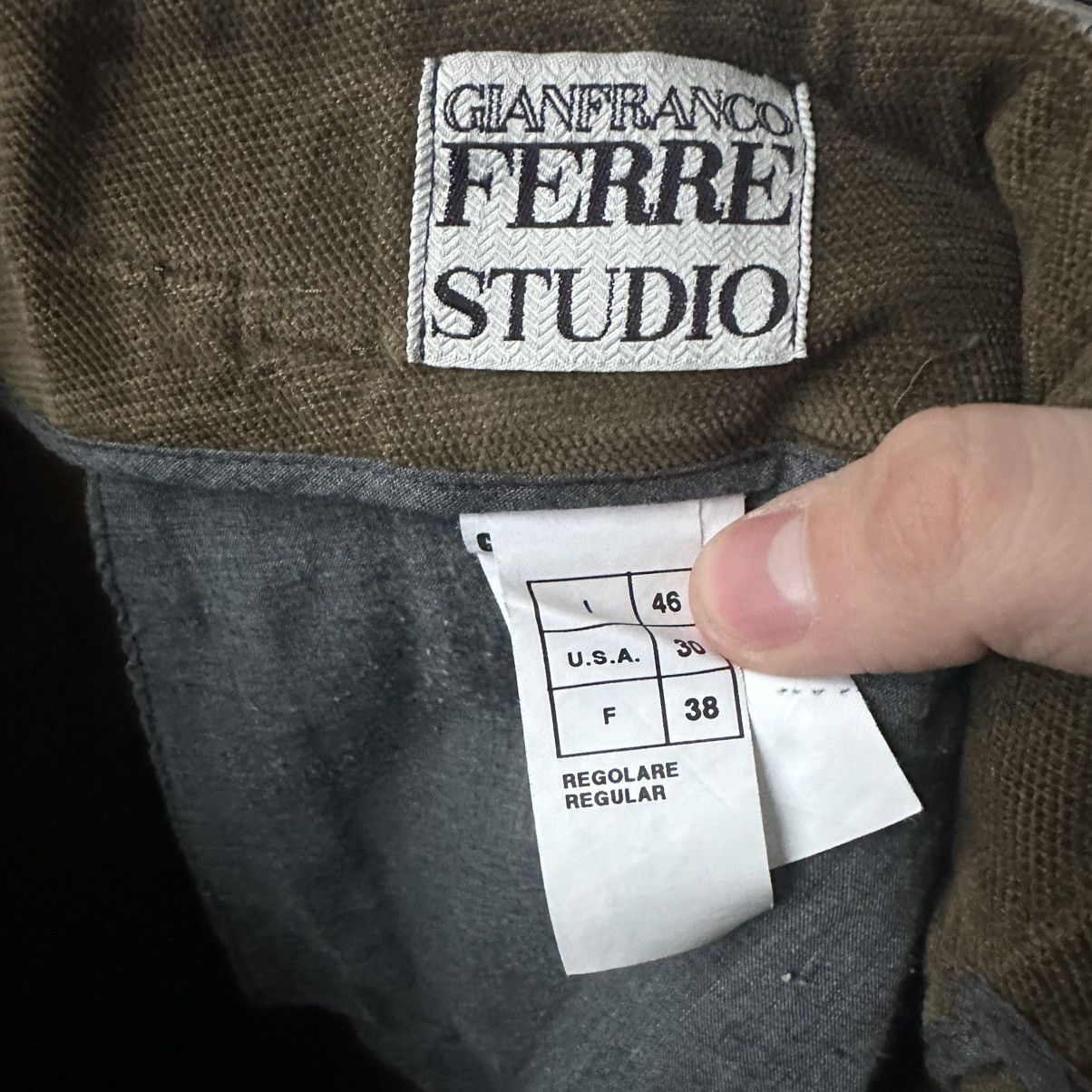 GF Ferre Gianfrance Ferre studioTrouser Pant Made in Italy Size US 30 / EU 46 - 10 Thumbnail