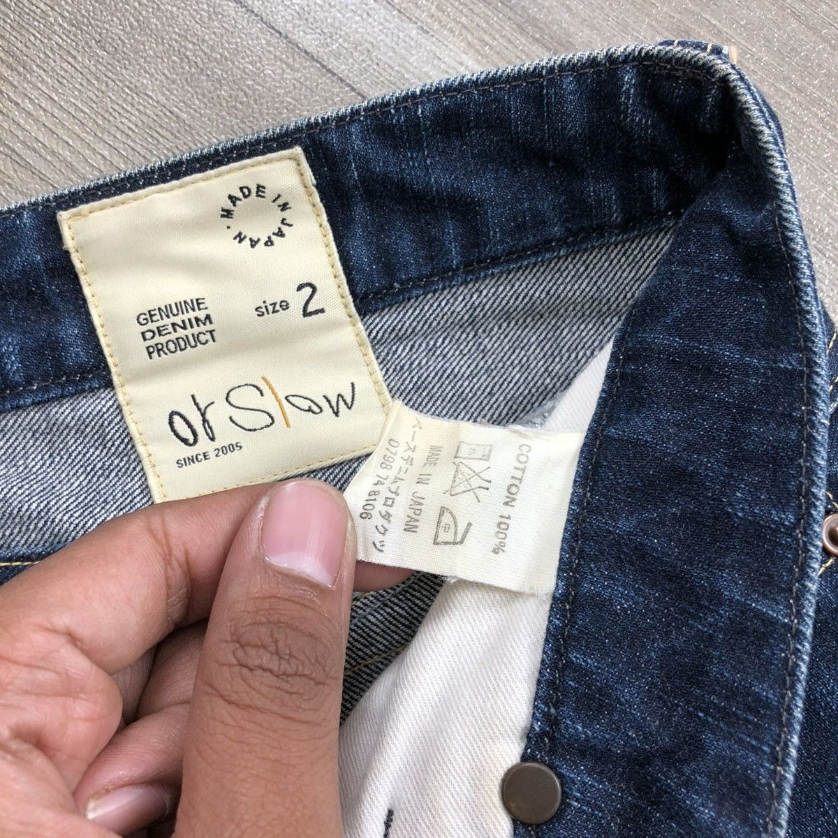 Japanese Brand × Orslow × Vintage 🇯🇵 Vintage OrSlow Japan Faded Blue Denim Women Jeans Size 27" / US 4 / IT 40 - 9 Thumbnail