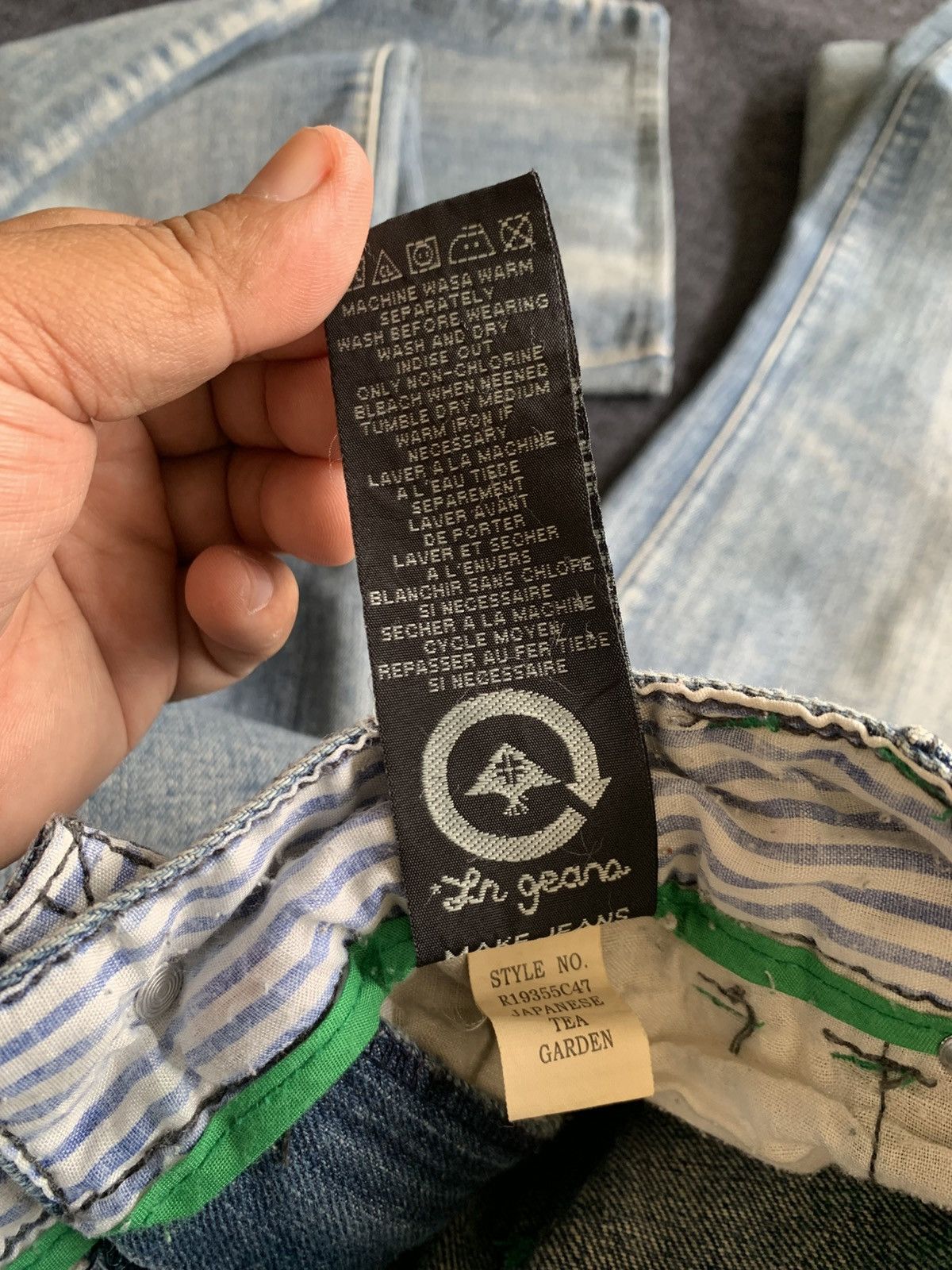 Japanese Brand LnG Roots Wide Baggy Jeans – 90s Hip Hop Style Size US 36 / EU 52 - 8 Thumbnail