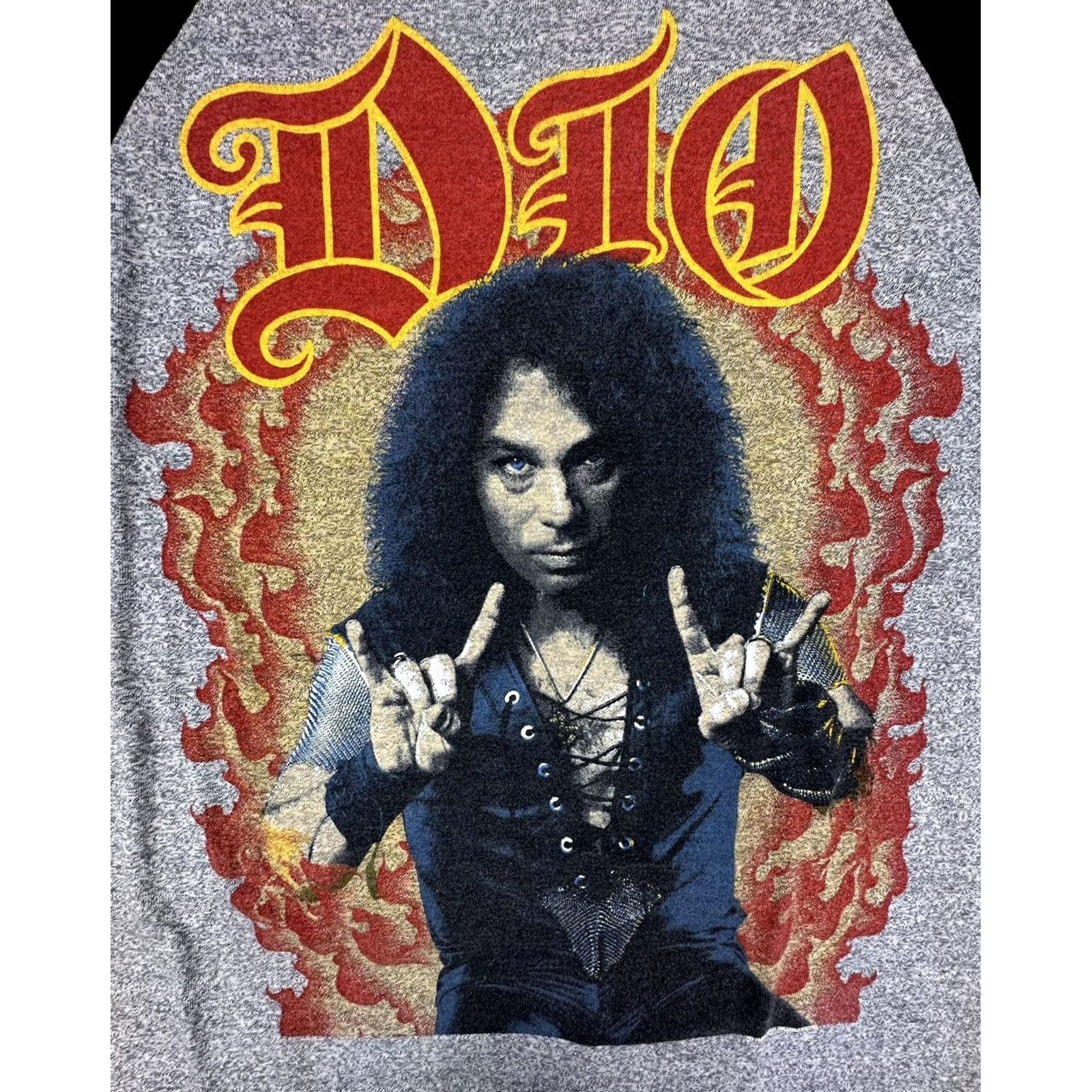 Glanshirt Vintage Dio Raglan Shirt Sz S 1985 Sacred Heart Tour Signal Tag, Gray Cotton Blend Size US S / EU 44-46 / 1 - 5 Thumbnail
