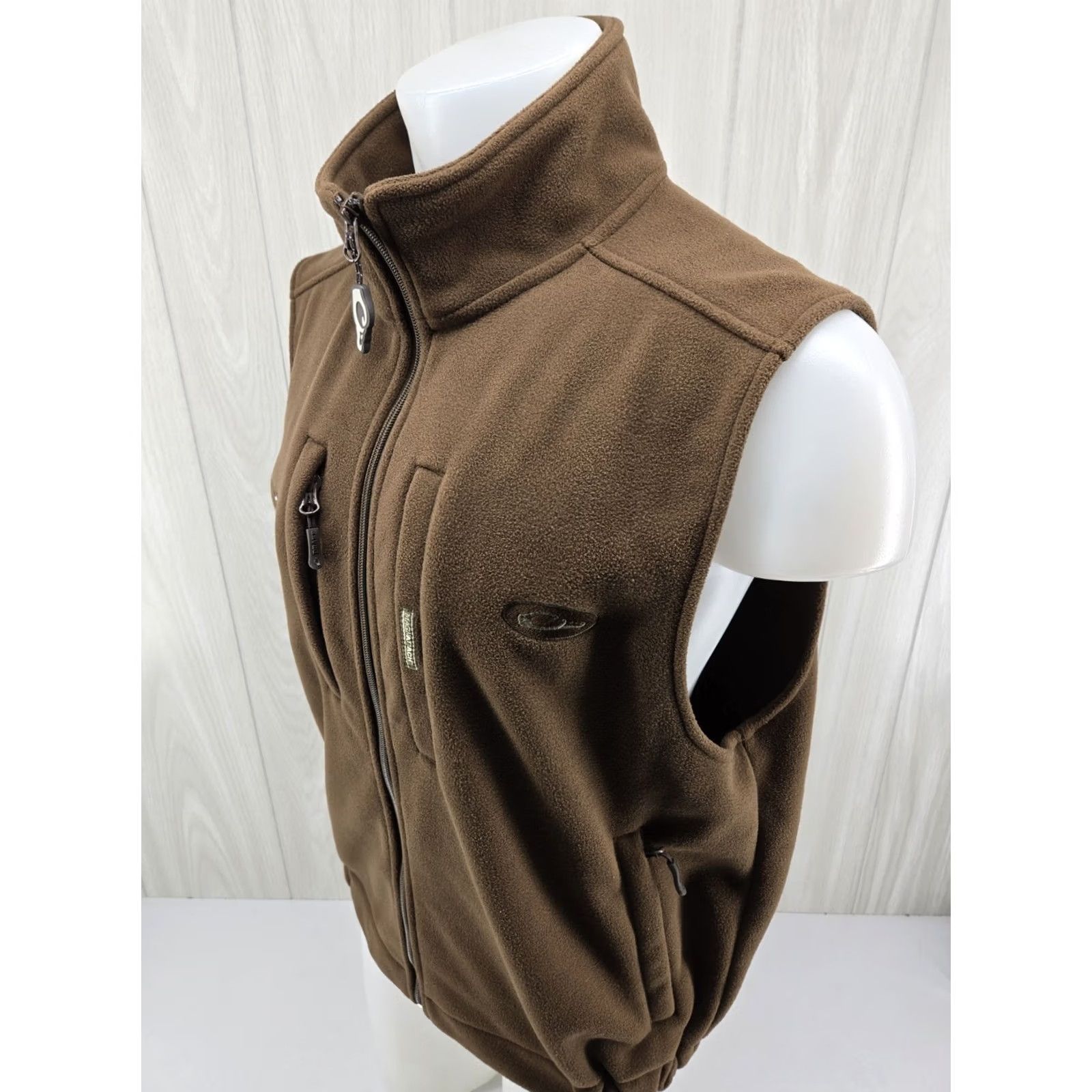 Vintage Drake Waterfowl Systems Cabin Fever Beverage Vest Brown Full Zip Large Mens Size US L / EU 52-54 / 3 - 4 Thumbnail