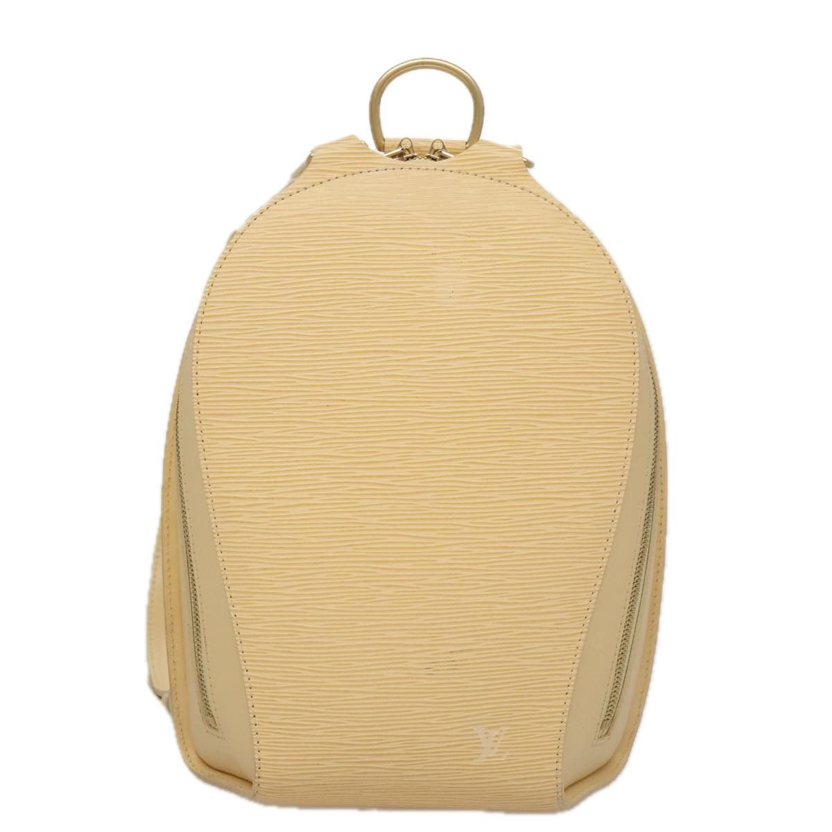 Louis Vuitton Mabillon Beige Leather Backpack Bag (Pre-Owned) Size ONE SIZE - 1 Thumbnail