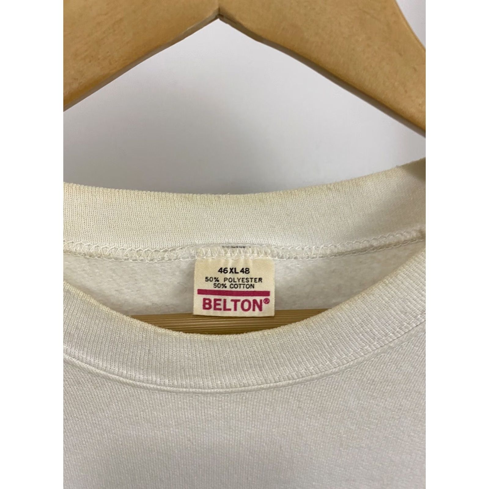 Vintage VTG 80s UNCC Charlotte 49er Pre-Law Society Raglan Crewneck Sweatshirt XL Men White/Cream Belton Crewneck Sweatshirt 80s Theme Size US XL / EU 56 / 4 - 4 Thumbnail
