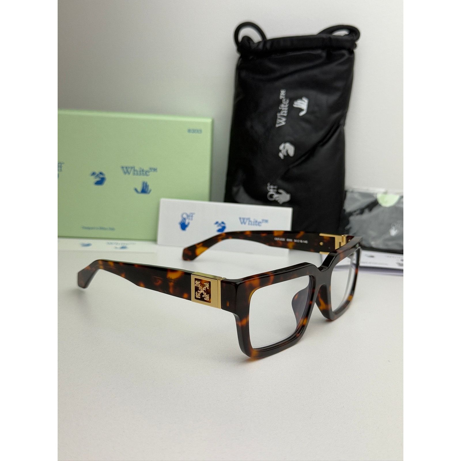 Off-White NEW Off White Style 15 Brown Bluelight Eyeglasses Frames Size ONE SIZE - 4 Thumbnail