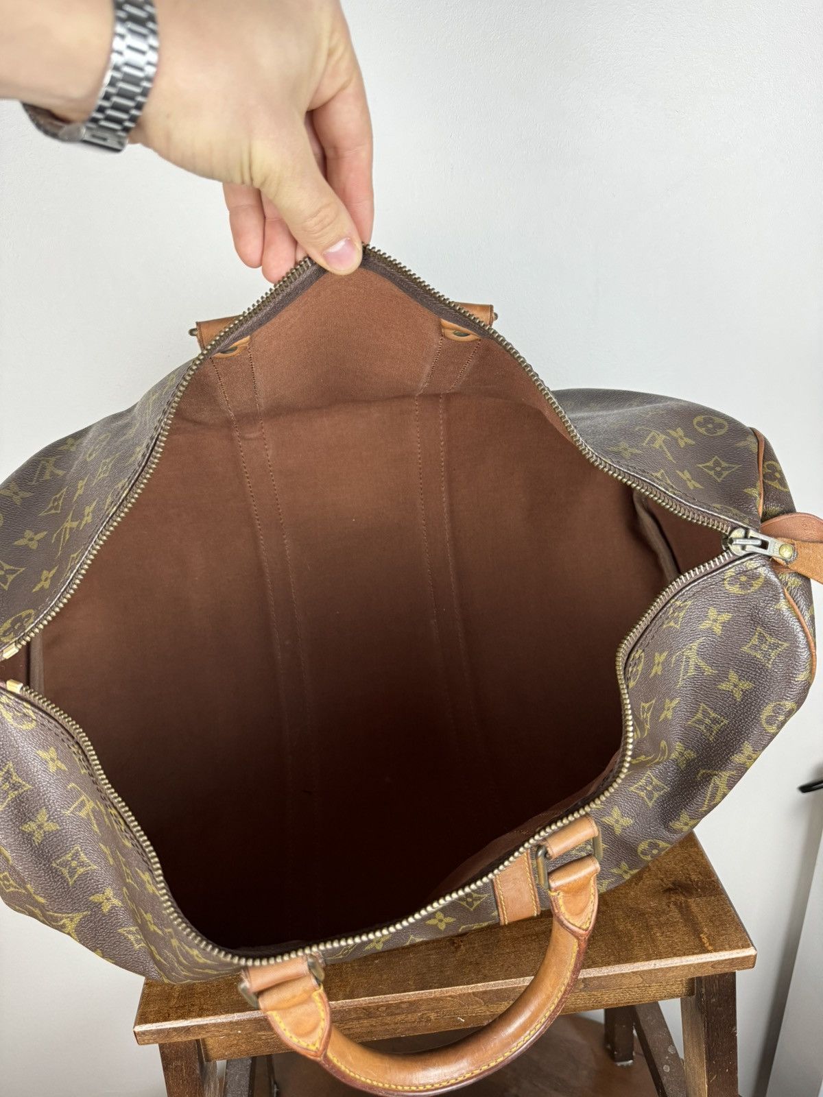 Louis Vuitton Luxury travel bag Louis Vuitton Keepall 50 original item Size ONE SIZE - 7 Thumbnail